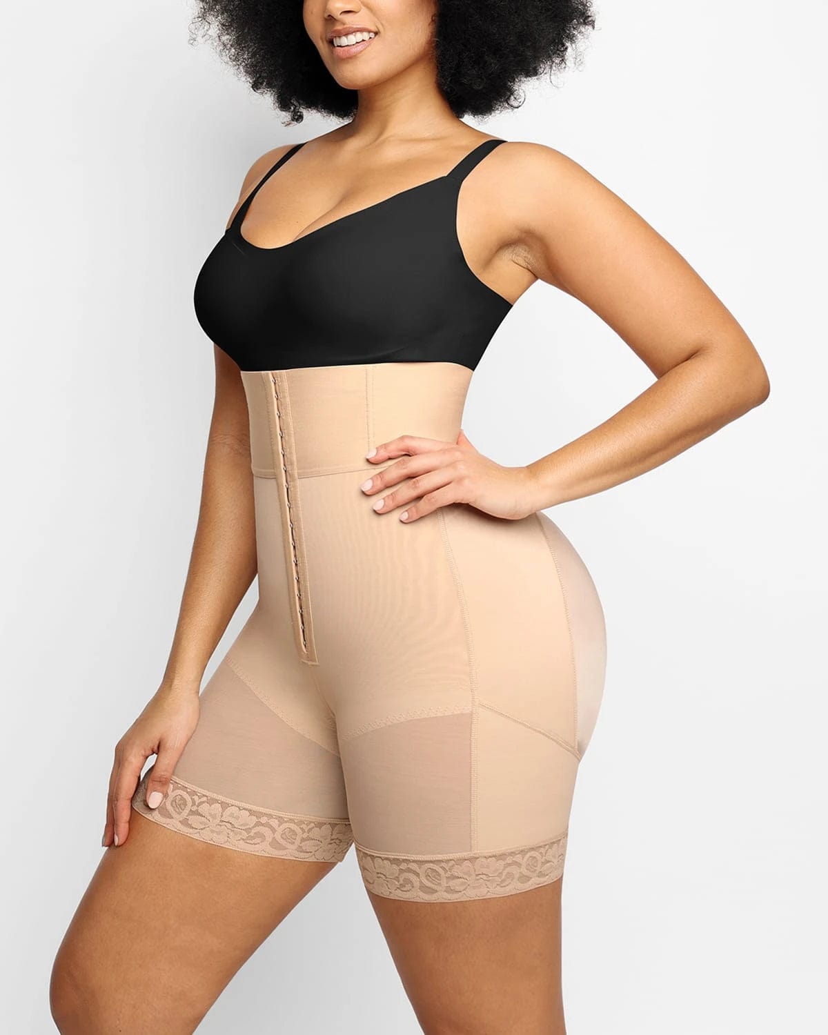 AirSlim® Plus Curve High Waist Shaping Shorts for Women - Tummy Control & Butt Lifting Workout Shorts - Perfect for Yoga, Gym & Everyday Wear