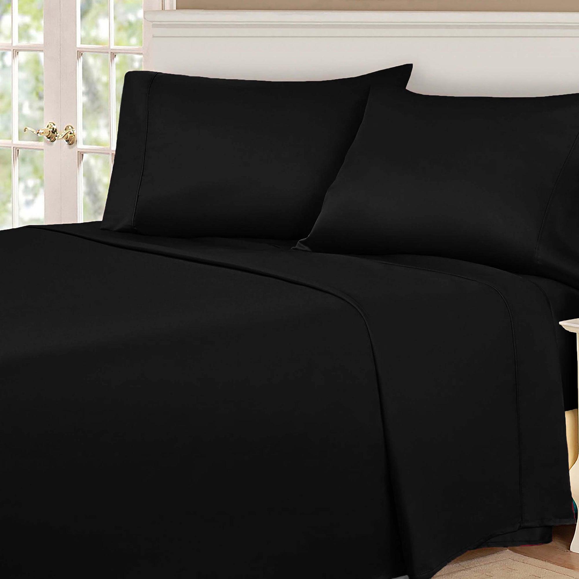 Premium 100% Egyptian Cotton 530 Thread Count Bed Sheet Set - Ultra Soft Breathable Sheets for Luxury Hotel-Style Bedding (Queen Size, White) - Perfect for Master Bedrooms, Guest Rooms & Airbnb Listings