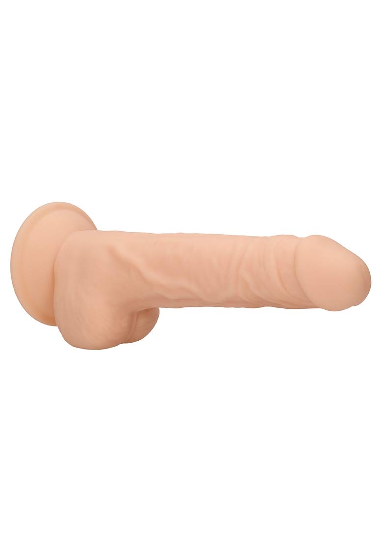 RealRock by Shots America - 9.5 Inch Realistic Silicone Dildo with Testicles - Soft Skin Feel - Body-Safe Adult Toy for Couples & Solo Play - Perfect for BDSM, Roleplay & Spicing Up Your Sex Life