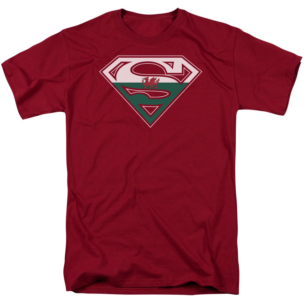 Superman Welsh Shield Graphic T-Shirt for Men - Size XL - Soft Cotton Comfort Fit - Perfect for Cosplay, Comic Con & Superhero Fans