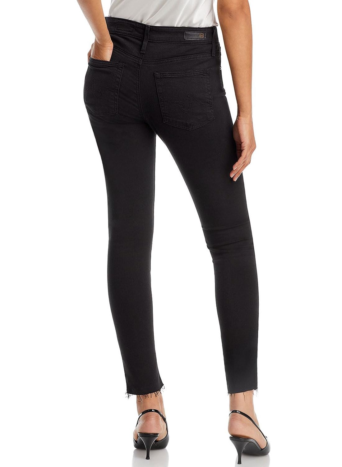 AG Adriano Goldschmied Women's The Farrah High Waist Skinny Jeans - Stretch Denim Pants for Casual Wear & Night Out