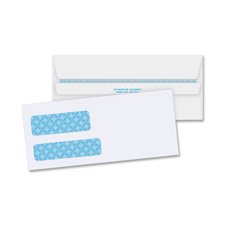 No. 9 Double Window Envelopes 3.88 x 8.88 Inches - White Business Letter Envelopes for Mailing, Billing & Office Correspondence