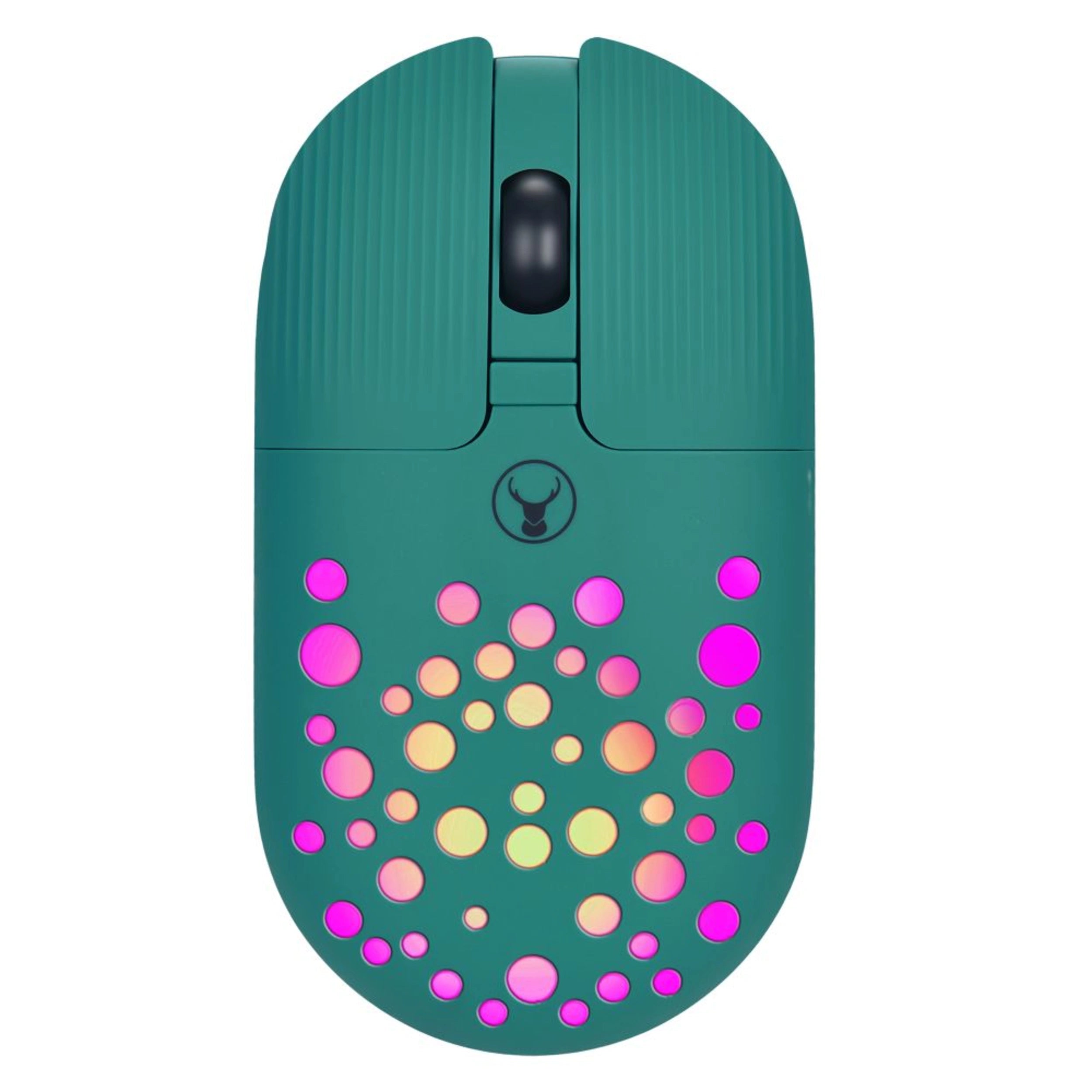 Bonelk Bluetooth & Wireless RGB 4D Gaming Mouse - 1200DPI Adjustable, USB-C Rechargeable, Ergonomic Design (Emerald Green) - Perfect for PC Gaming, Office Work & Graphic Design