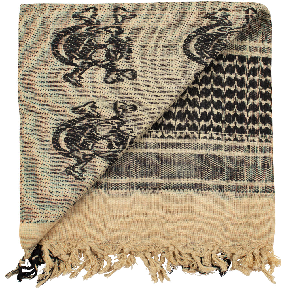 Military Tactical Shemagh Scarf - Desert Camouflage Neck Gaiter for Outdoor Survival, Hiking & Airsoft - Multi-Purpose Bandana for Men & Women