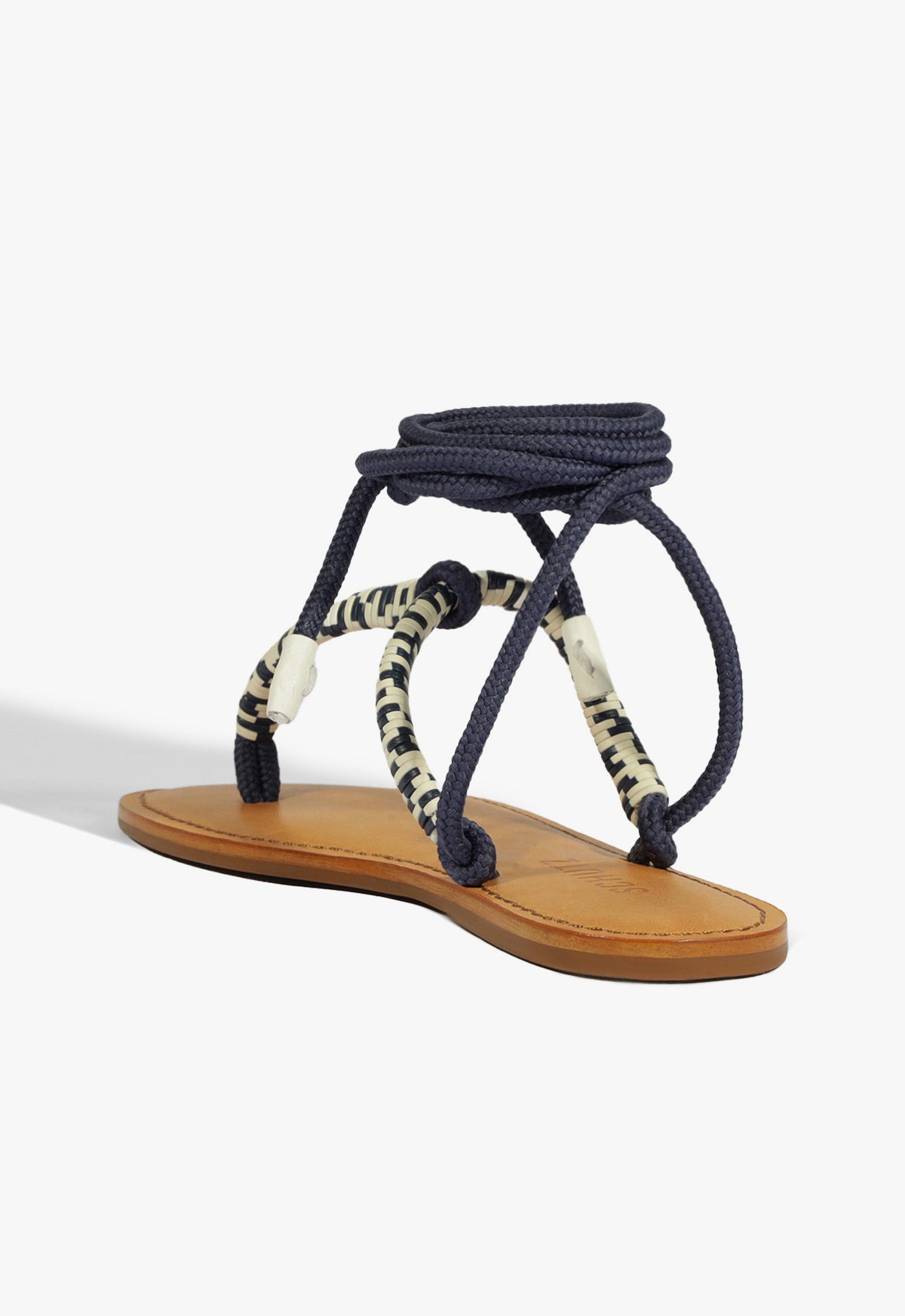 Claire Blue Women's Flat Sandals - Comfortable Summer Beach Slides for Casual Wear, Walking & Vacation Outfits