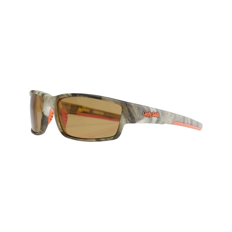 Polarized Sports Sunglasses with Amber Lenses for Glare Free Vision - UV Protection for Running, Cycling, Fishing & Outdoor Activities