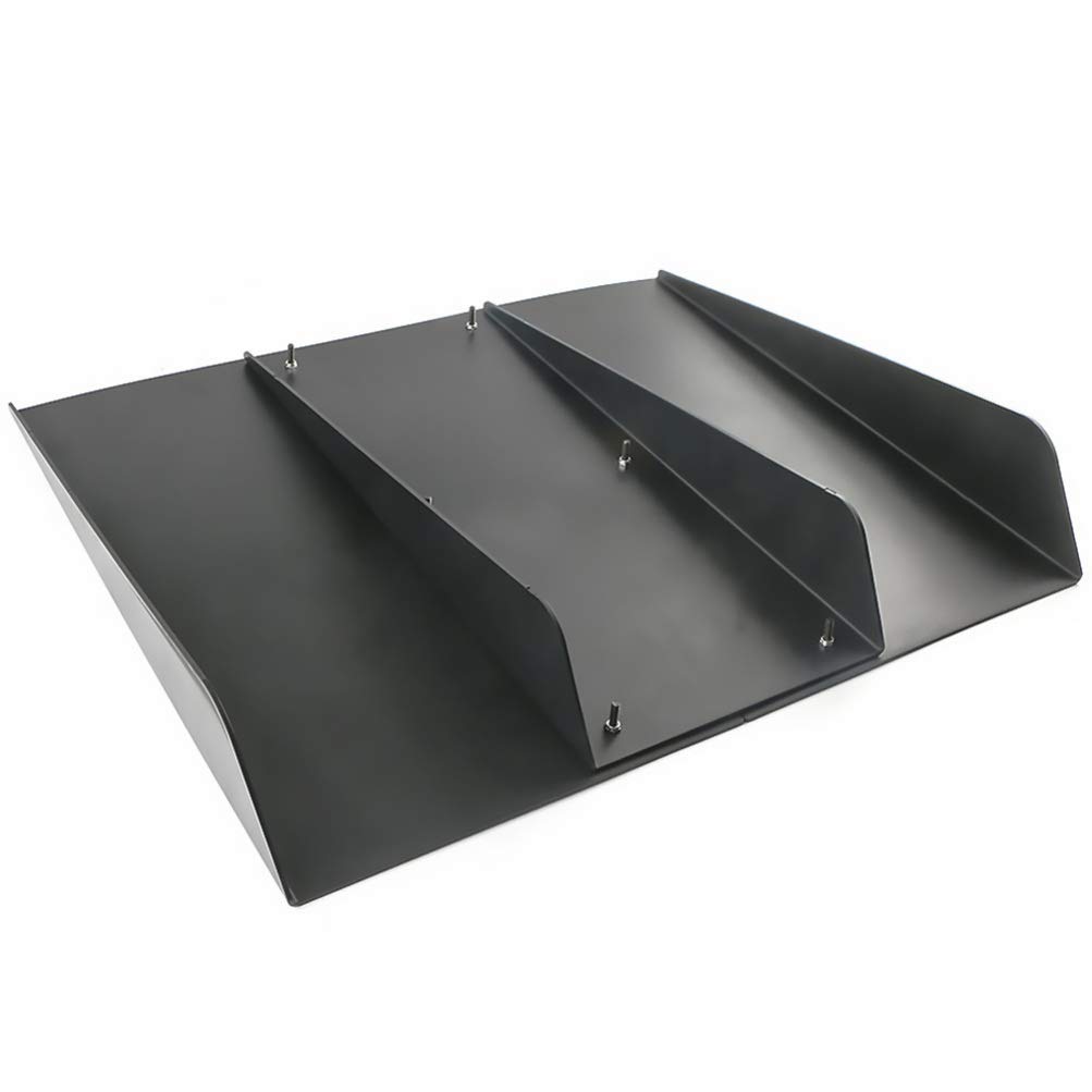 FAVOMOTO Universal Car Rear Bumper Diffuser - 1 Set Body Spoiler Lip Splitter with Fins for Enhanced Styling & Aerodynamics | Perfect for Sports Cars, Sedans & Modified Vehicles