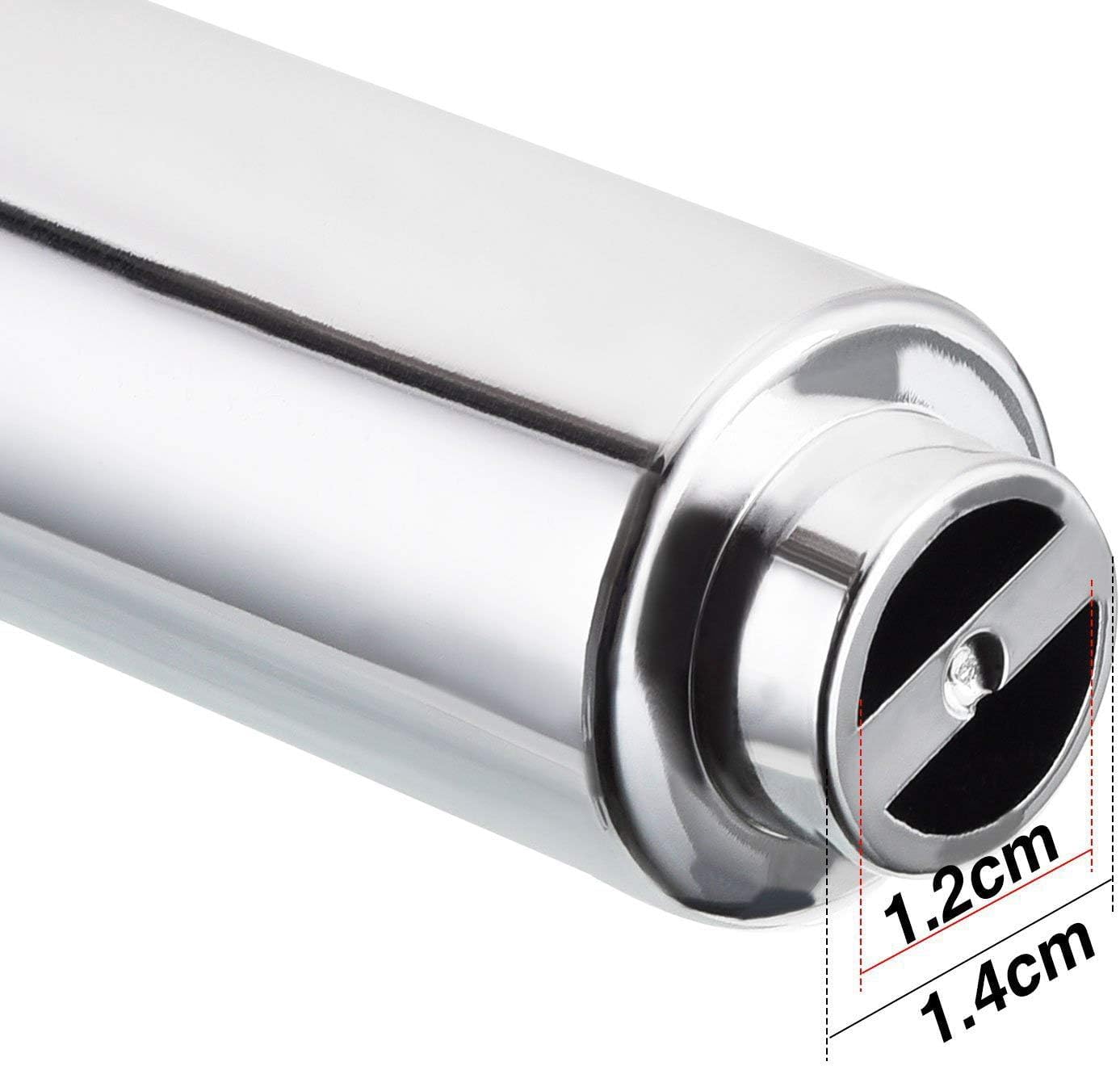 TuoxinEM 2-Pack Universal Spring Loaded Toilet Paper Holder Roller Replacement - Chrome Silver Finish for Bathroom, Restroom & RV Use