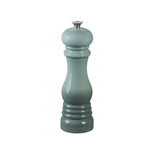 Le Creuset Classic Adjustable Pepper Mill - Premium Stainless Steel Grinder with Ceramic Mechanism, Multiple Colors (Black, White, Red) - Perfect for Kitchen, Dining Table & Gourmet Cooking