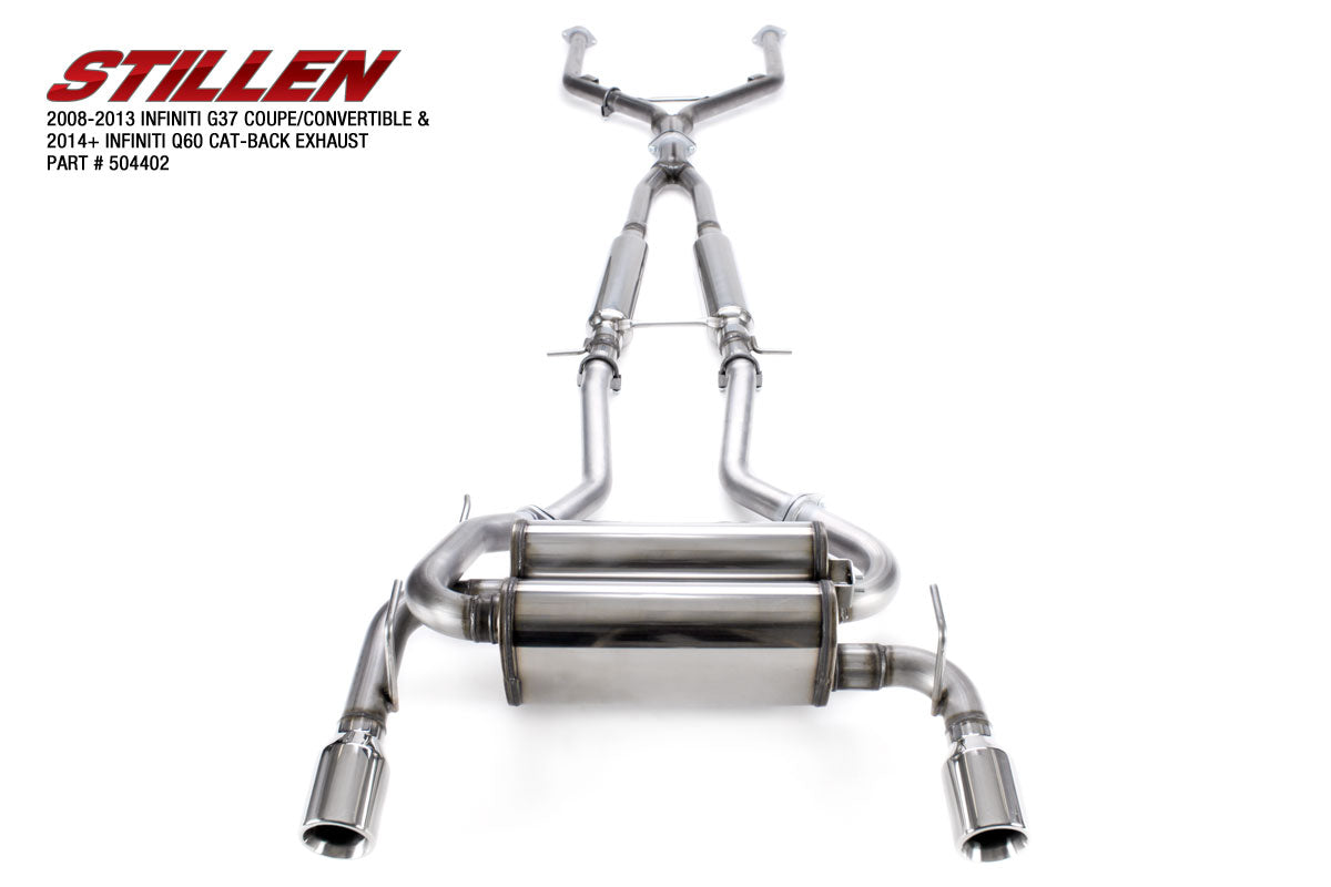 2008-2015 Infiniti G37/Q60 Performance Stainless Steel Cat-Back Exhaust System - 504402 - Enhances Engine Sound & Power for Coupe Models