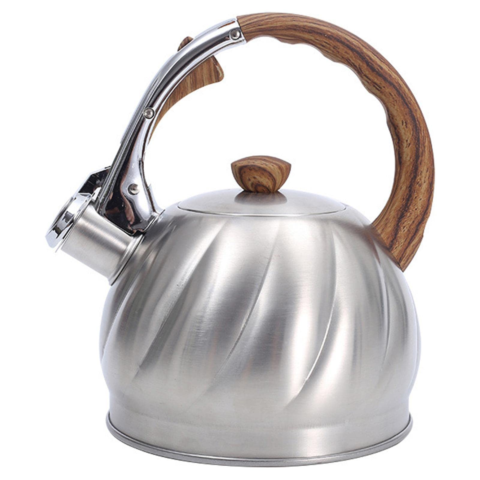 Bddalpke Whistling Tea Kettle - Stainless Steel Camping Teapot for Coffee & Tea Making - Perfect for Hiking, Travel & Kitchen Use - Compact Portable Outdoor Cooking Essential