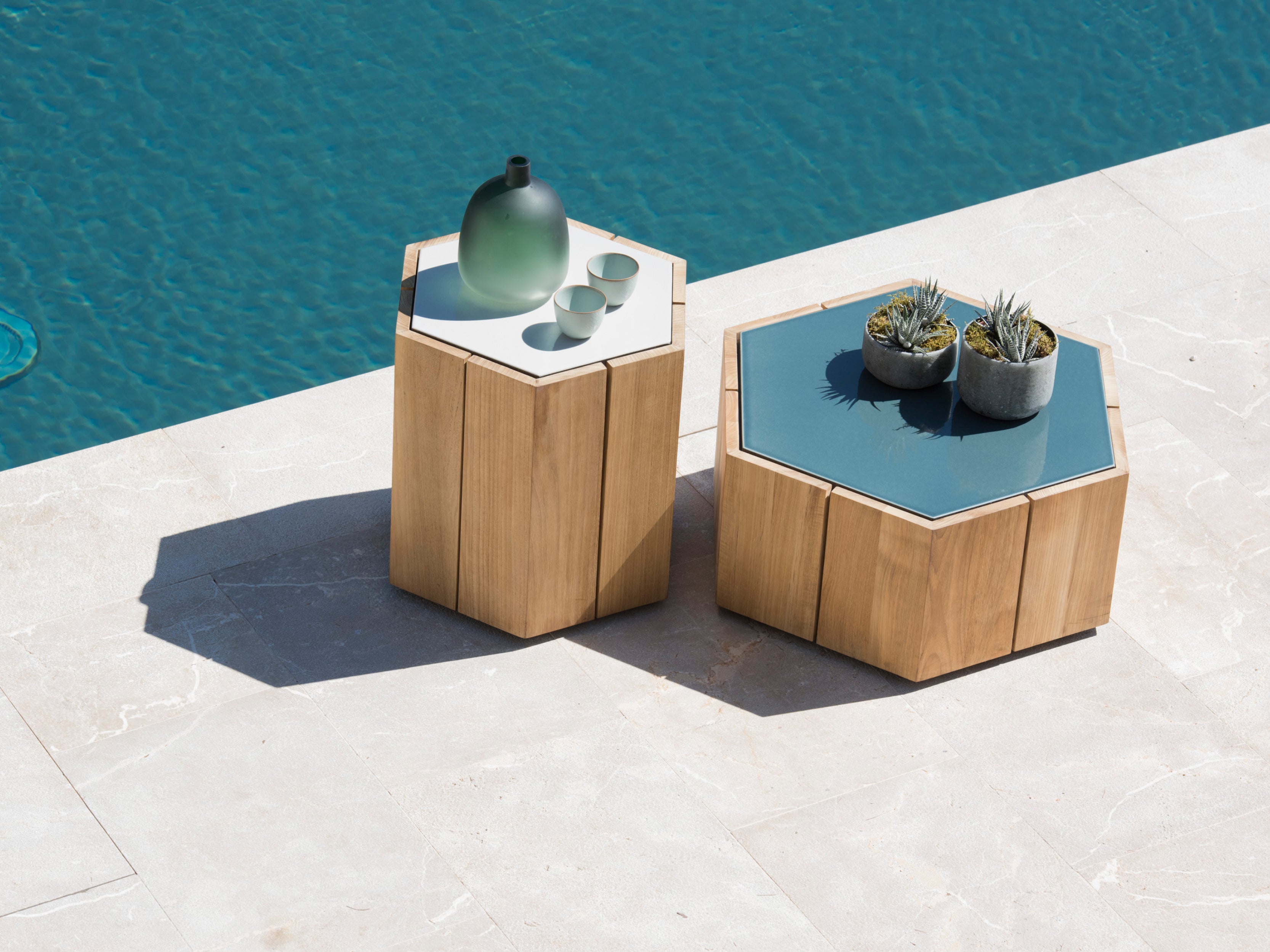 Hexagon Coffee Table - Modern Geometric Side Table for Living Room, Bedroom, or Office - Perfect for Small Spaces, Home Decor, and Interior Design