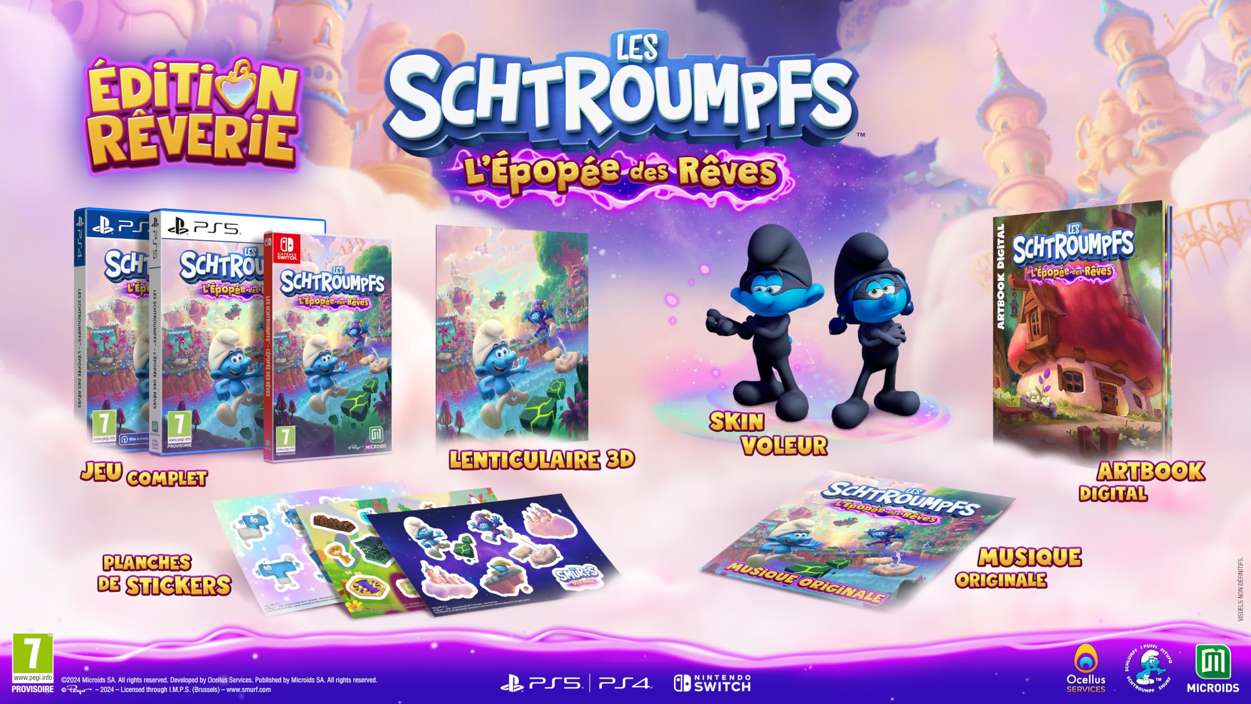 The Smurfs - Dream Odyssey (Reverie Edition) for PS5 | Adventure Game for Kids & Families | Perfect for Family Game Nights & Fantasy Lovers