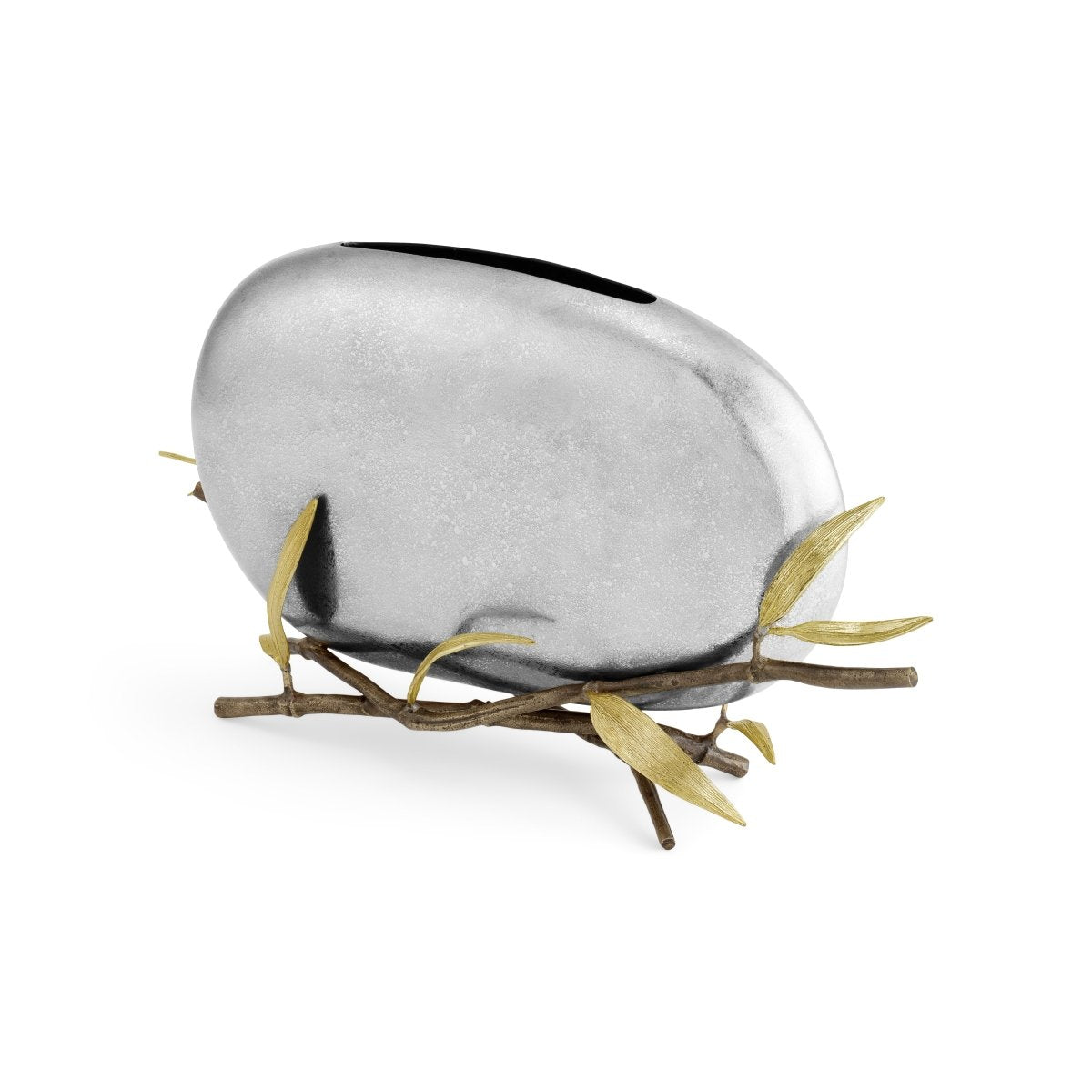 Zen Garden Pebble Vase - Natural Stone Decorative Vase for Home, Office & Meditation Spaces | Perfect for Feng Shui, Zen Decor & Relaxation