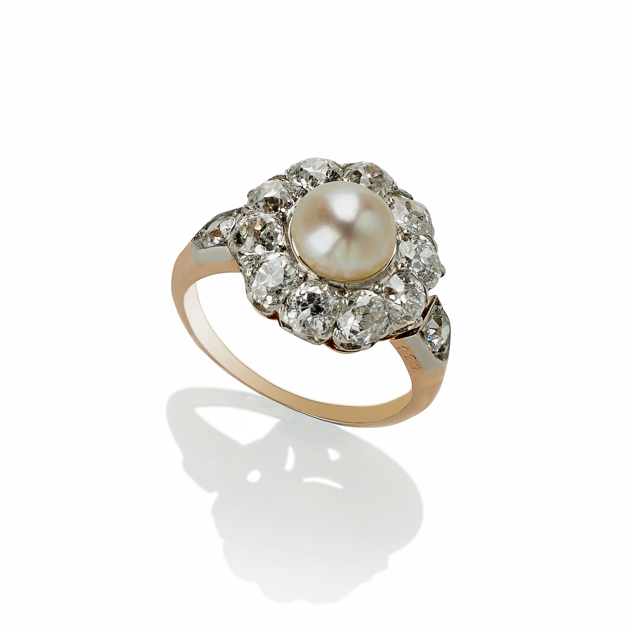 Natural Freshwater Pearl & Diamond Ring for Women – Elegant 925 Sterling Silver Jewelry for Engagement, Wedding, Anniversary & Special Occasions