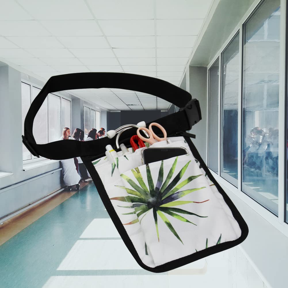 Nurse Fanny Pack - Adjustable Waist Bag with Multiple Compartments for Medical Equipment | Practical Nurse Tool Belt & Storage Organizer | Perfect for Nurses, Nursing Students & Healthcare Professionals (Maple Leaf Design) - Ideal for Hospital Shifts, Clinical Rotations & Emergency Medical Services