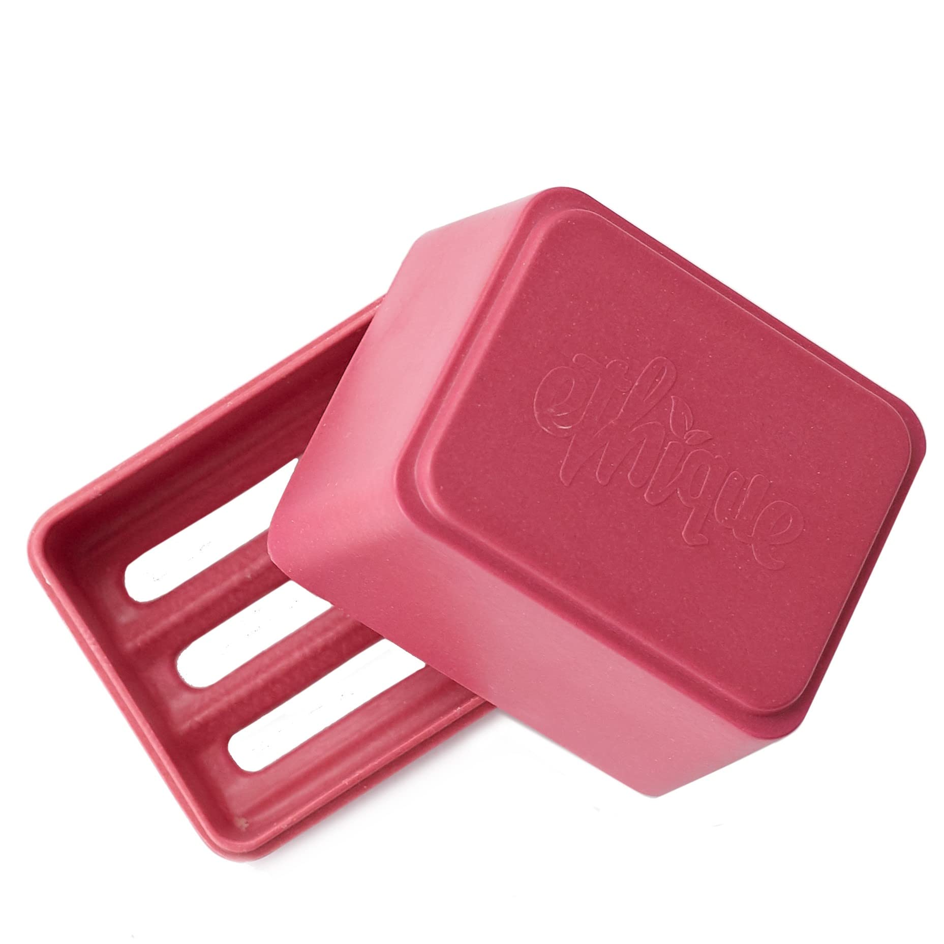 Ethique Eco-Friendly Pink In-Shower Container for Shampoo & Conditioner Bars - Plastic-Free Storage for Solid Hair Care Products (Pack of 1) | Perfect for Bathroom Organization & Sustainable Showering