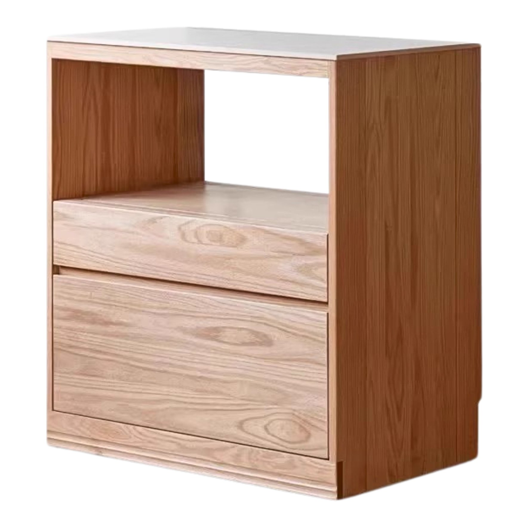Solid Oak Wood Sideboard Buffet Cabinet - Multi-Functional Storage Locker with Drawers & Shelves for Dining Room, Living Room, and Entryway Organization