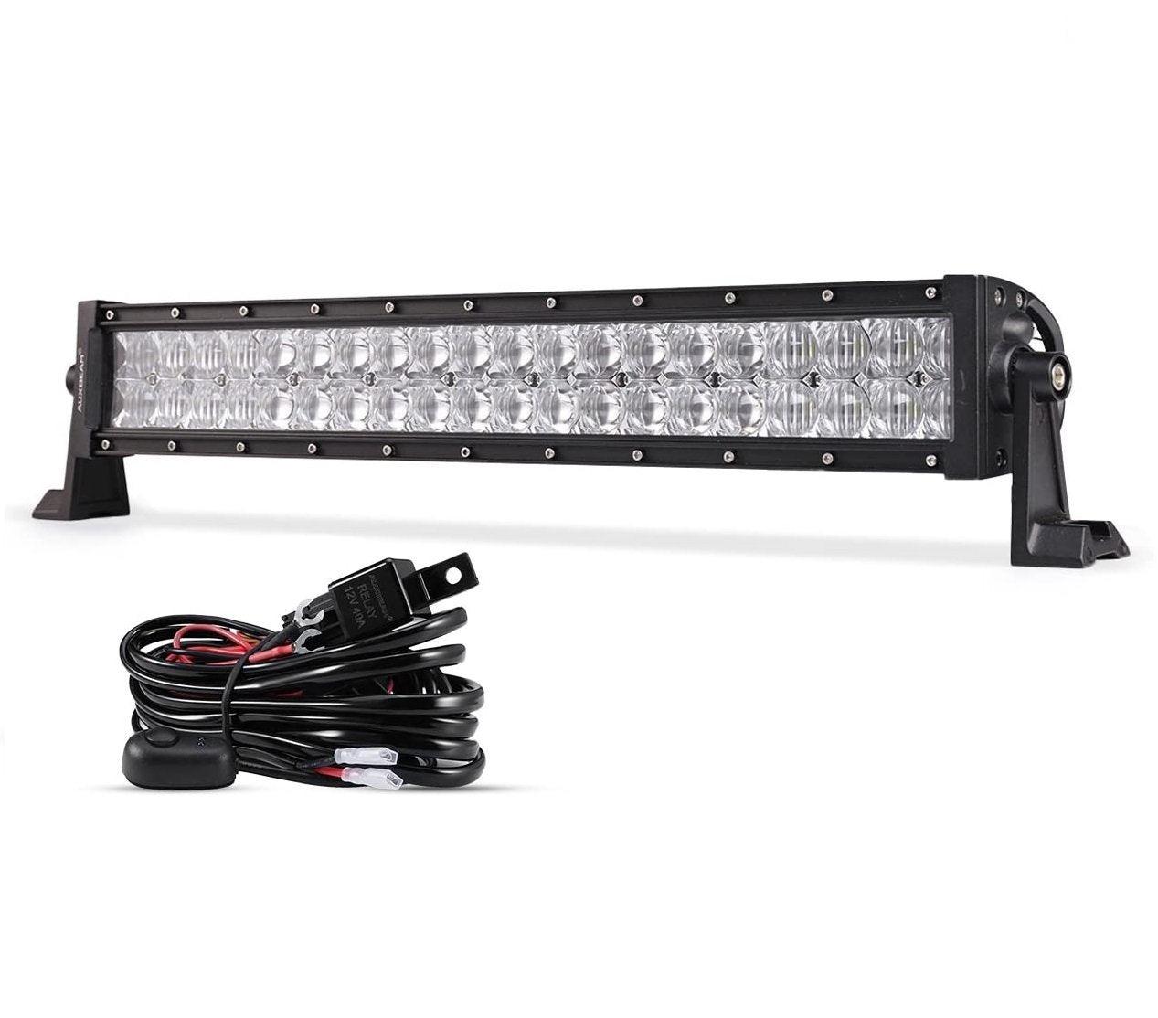 5D Series 22/32/42/50/52 Inch LED Light Bar - Straight & Curved Double Row Combo Beam for Off-Road Trucks, ATVs, UTVs, Jeeps - Waterproof & Durable for Night Driving, Camping, Hunting Adventures