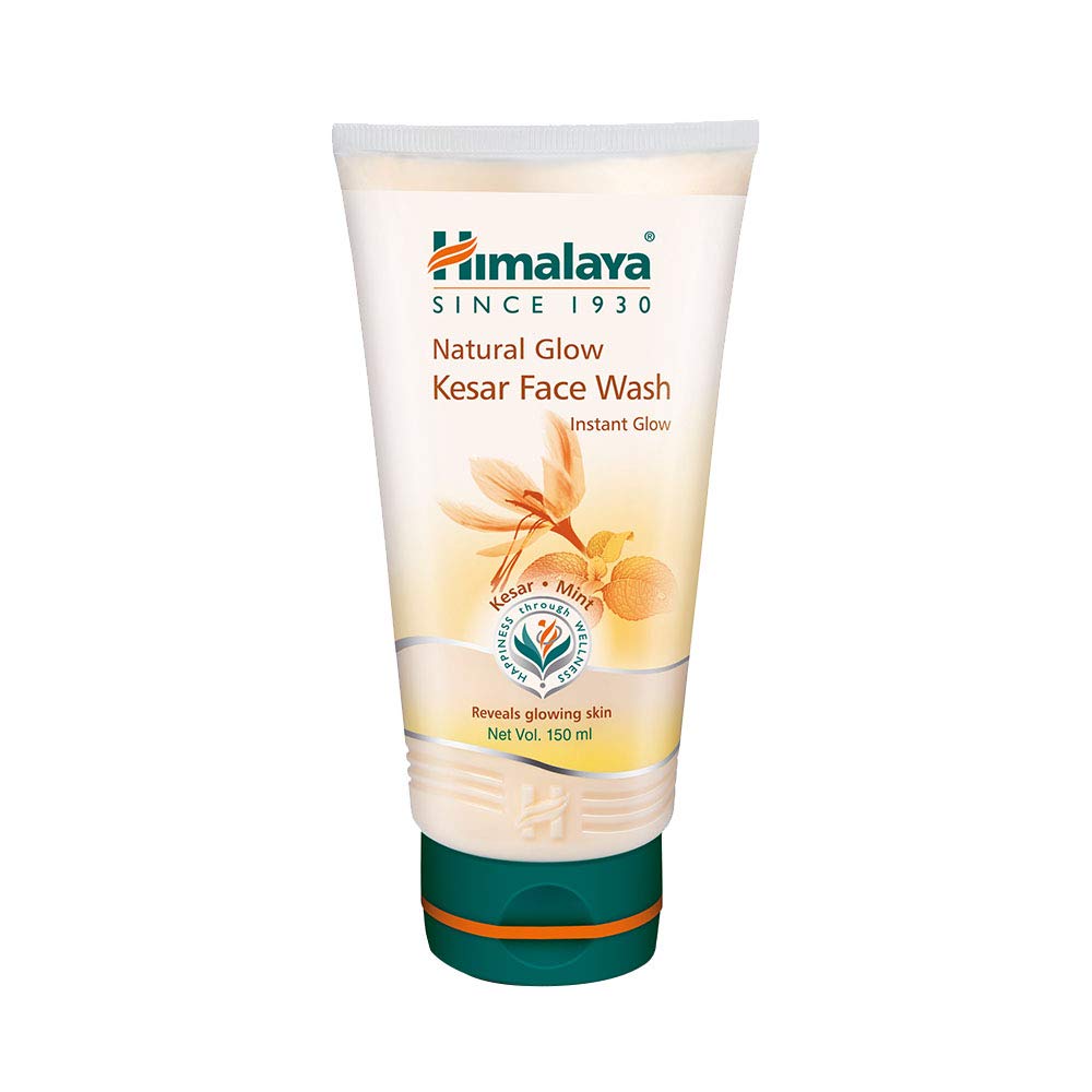 Himalaya Extra Moisturizing Baby Soap 300g - Buy 3 Get 1 Free (4 x 75g) & Himalaya Natural Glow Kesar Face Wash 150ml - Gentle Cleansing for Babies & Brightening Skincare - Perfect for Daily Bath Time & Radiant Complexion Care