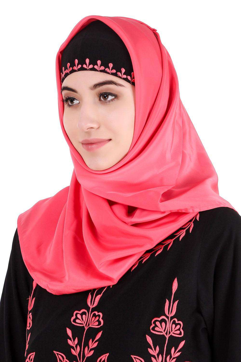 Embroidered Multi-Panel Umbrella Abaya - Islamic Prayer Dress for Women - Perfect for Mosque, Eid, and Special Occasions