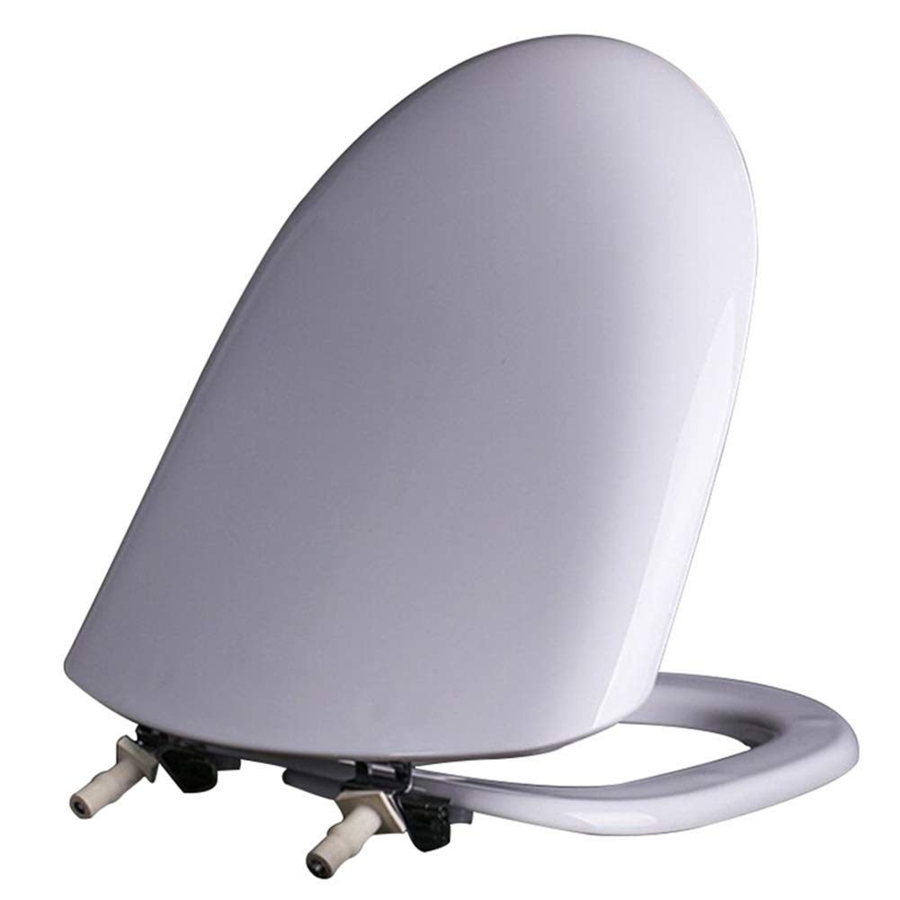 Vintage White U-Shaped Toilet Seat with Soft Close - PP Material, Easy to Clean - Perfect for Home, Hotel & Restaurant Bathrooms | Durable & Hygienic Toilet Lid Replacement