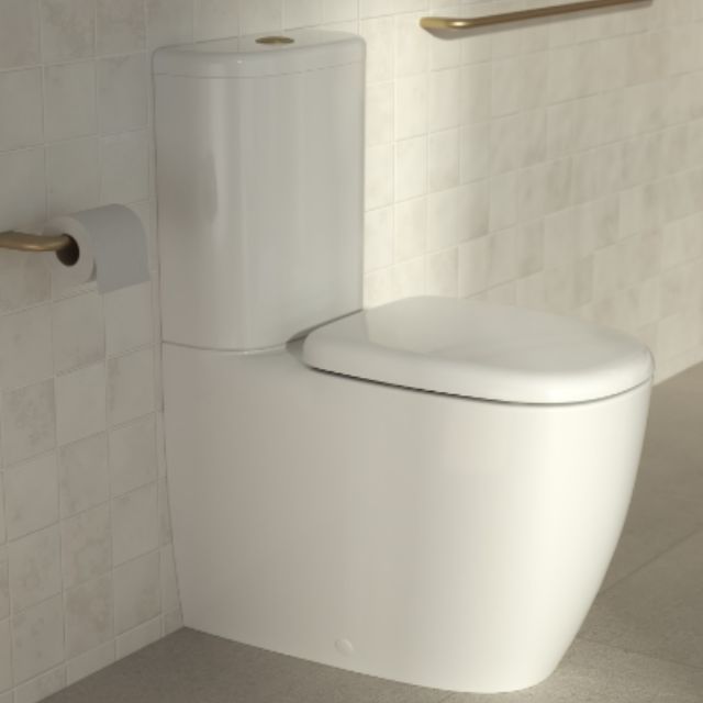 Caroma Contura II Cleanflush Wall-Faced Close Coupled Toilet Suite in White | Modern Water-Saving Bathroom Solution for Homes & Commercial Spaces