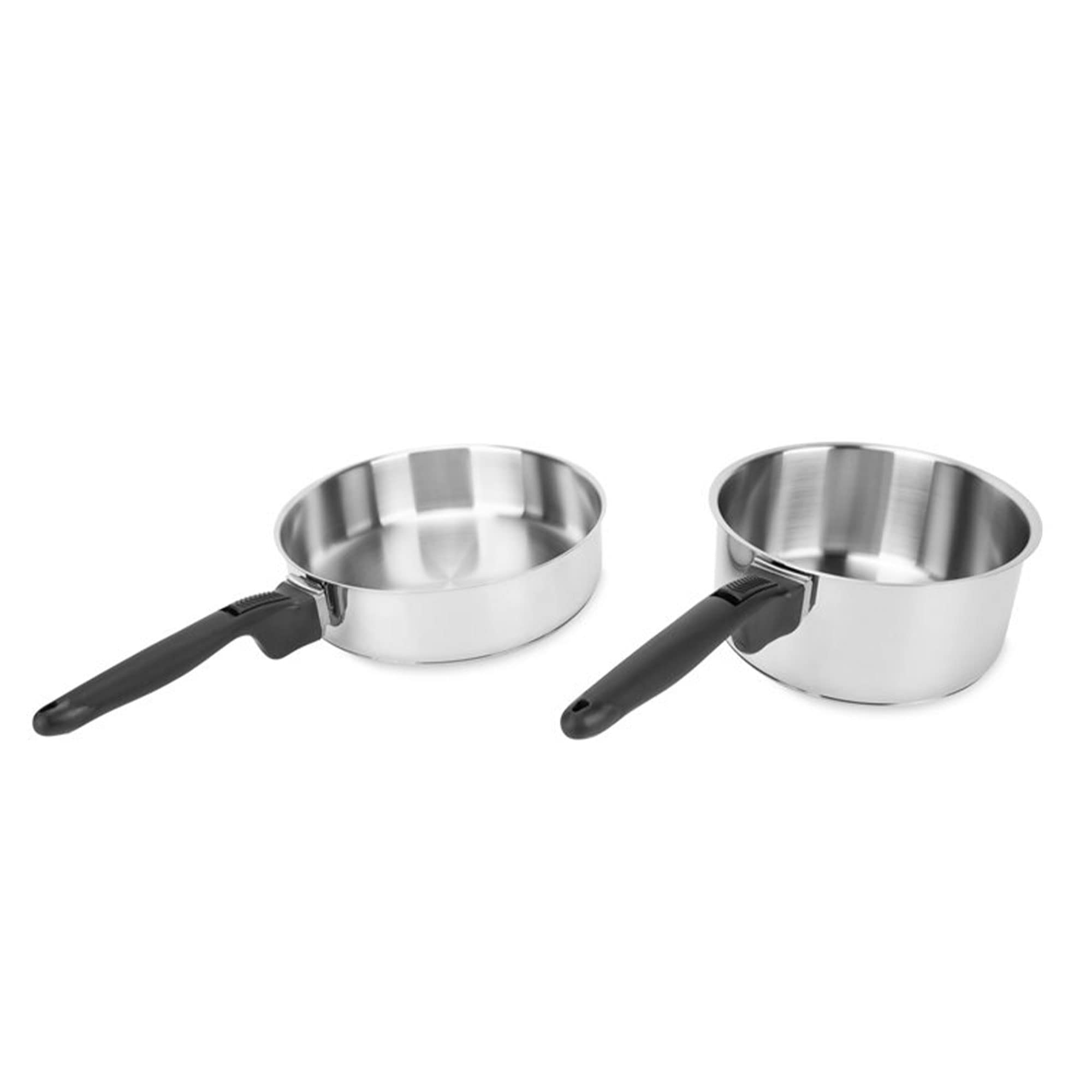 **Camco 10-Piece Stainless Steel Cookware Set with Lids – Nesting Pots & Pans, Detachable Handles & Storage Strap – Perfect for Camping, RV, Boat & Tailgating – Compact & Durable for Outdoor Cooking Adventures**