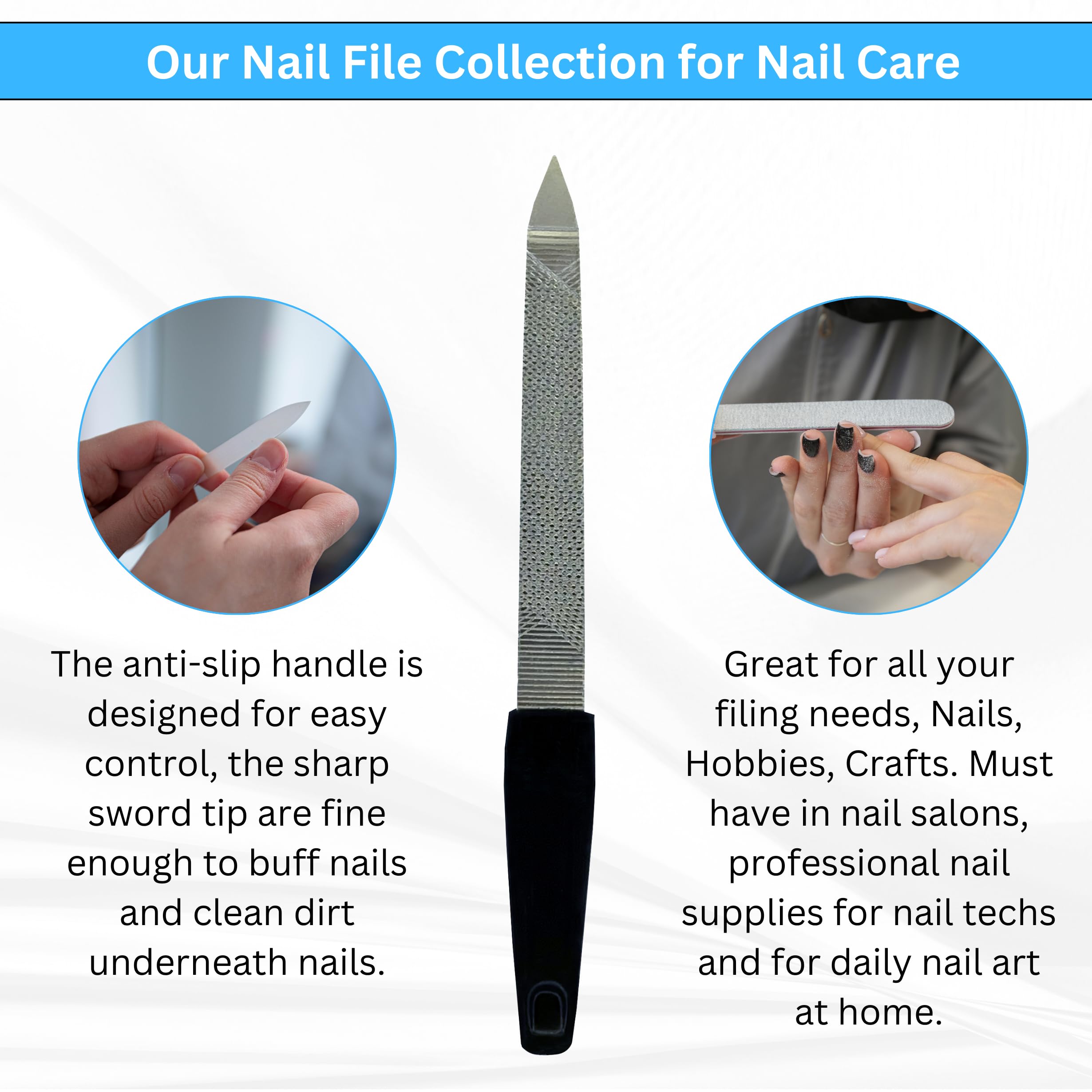 ASM® Extra Long Toe Nail Scissors & Clippers for Thick Nails - Professional Manicure Pedicure Tools for Seniors with Arthritis - 7