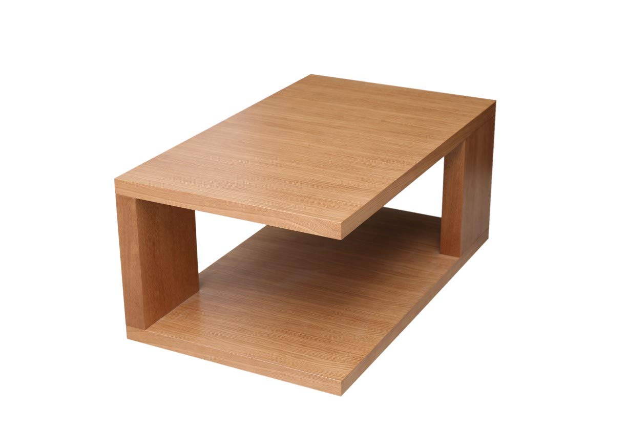 Modern Vella Coffee Table - Solid Wood Living Room Center Table with Storage Shelf | Perfect for Small Spaces, Apartments & Cozy Home Decor