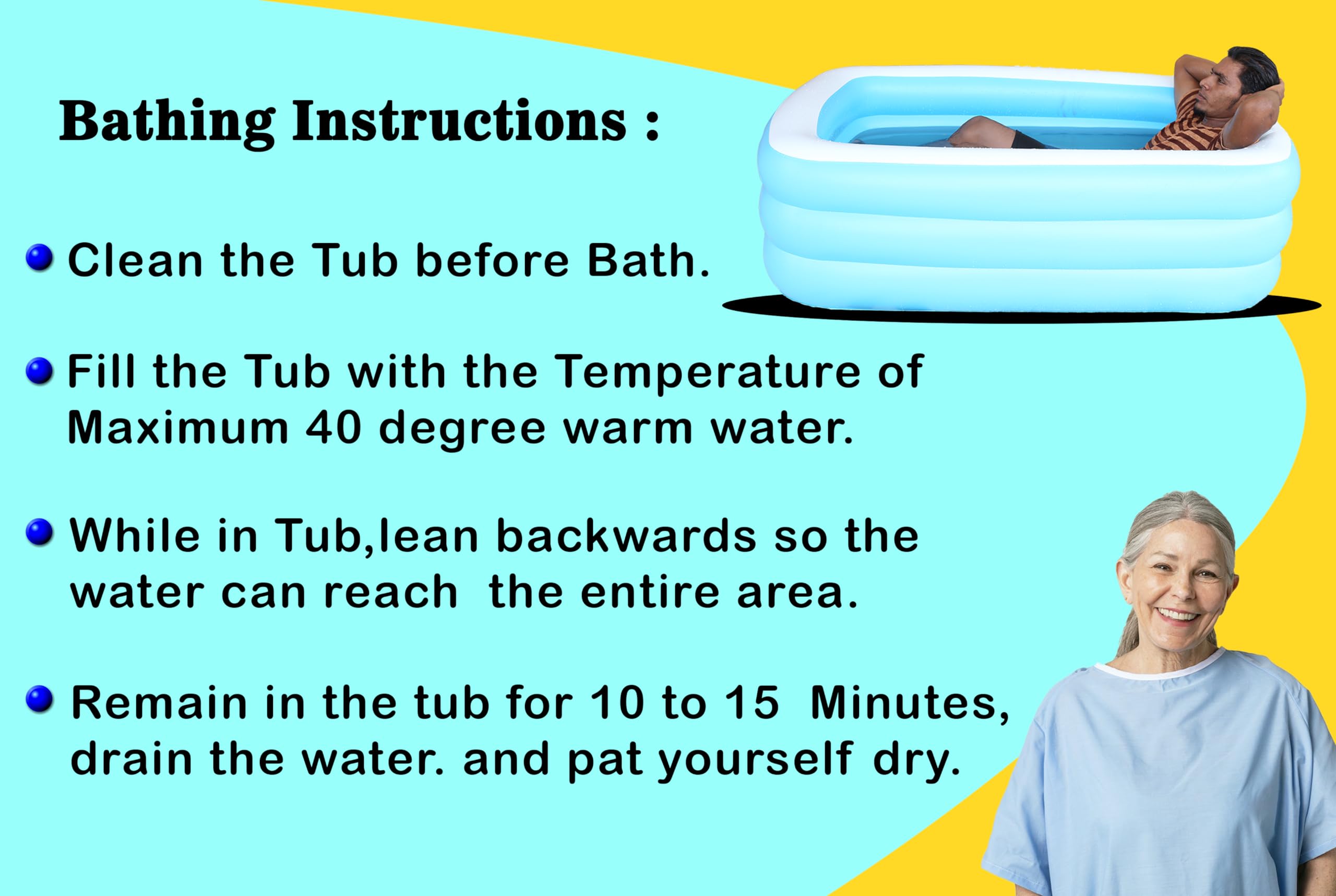 Medical Bath Tub for Elderly & Patients - Warm Therapeutic Bathing | Ayurvedic Spa Experience (MA-150) | Ideal for Home Care & Rehabilitation Centers