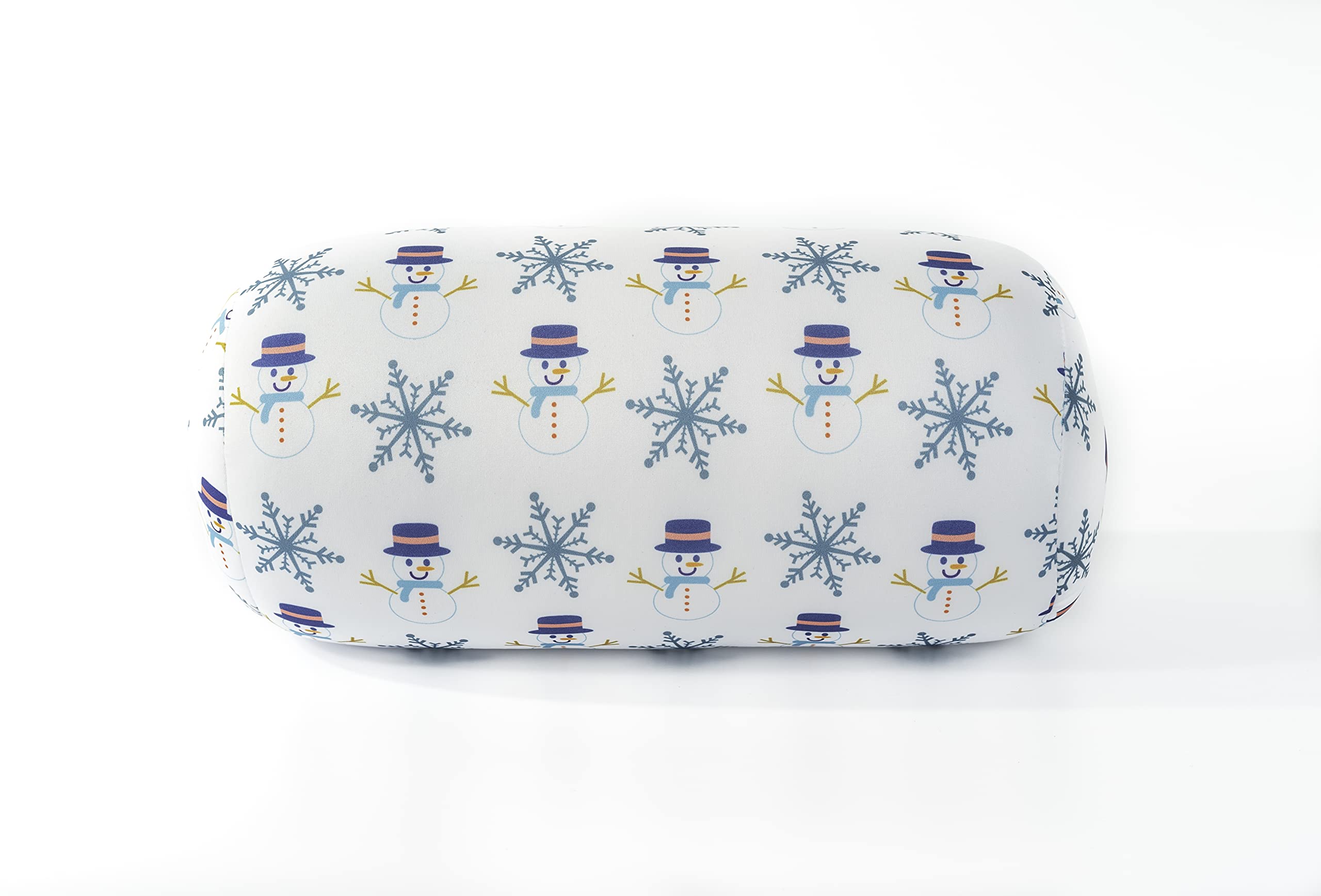 Microbead Squishy Roll Pillow - Santa Christmas Holiday Themed Stress Relief Toy for Kids & Adults | Perfect for Home Decor, Office Relaxation & Gift Giving
