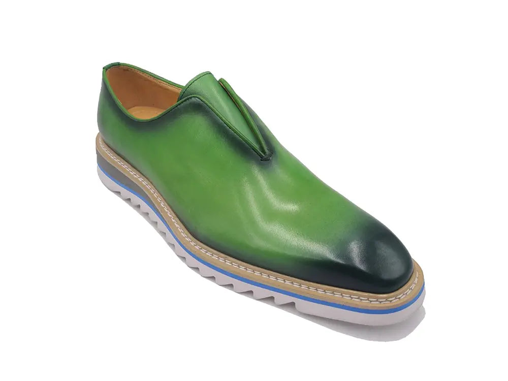 Slip-On Loafers for Men - Lightweight Comfortable Shoes with Contrast Color Sole - Perfect for Casual Wear, Office & Travel