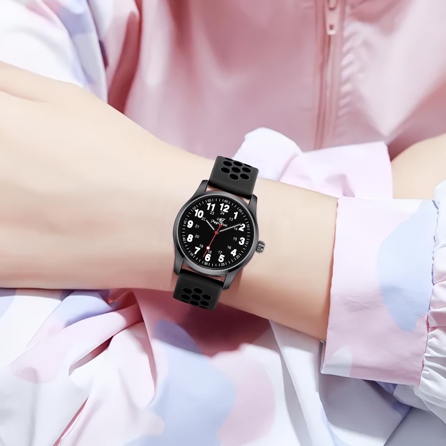 ManChDa Nurse Watch - Analog Medical Watch with Second Hand, Easy to Read for Nurses & Healthcare Professionals | Perfect for Hospital Shifts, Clinical Use & Patient Care