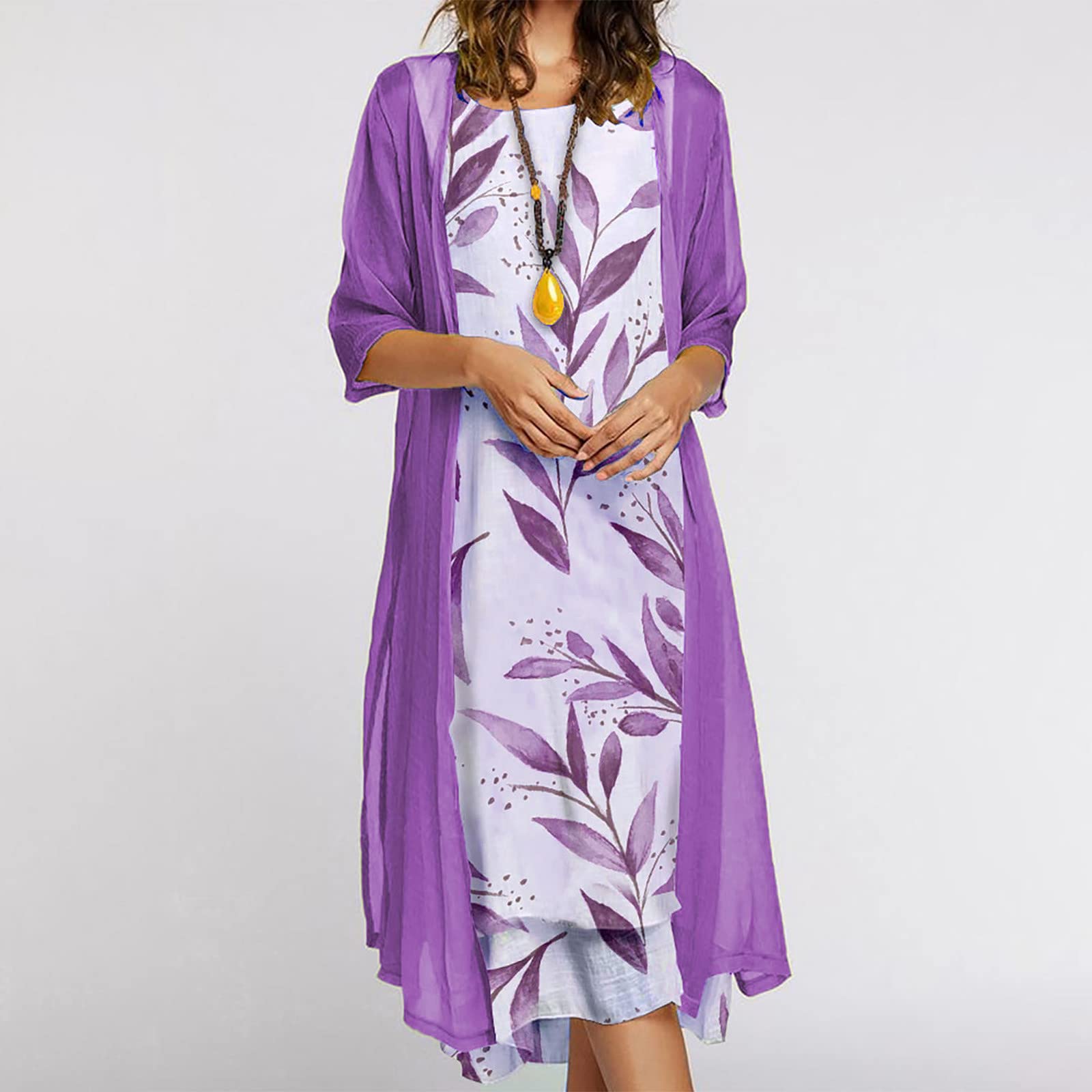 Elegant Floral Boho Maxi Dress for Women - Summer Casual Two Piece Set, Plus Size Wedding Guest & Beach Sundress - Perfect for Vacations, Parties & Outdoor Events