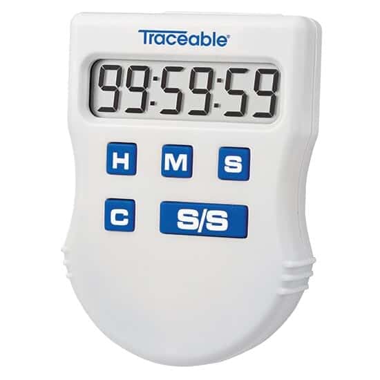 Cole-Parmer Clip-It Single-Channel Digital Timer with NIST-Calibration Certificate - Perfect for Lab Experiments, Industrial Timing & Scientific Research