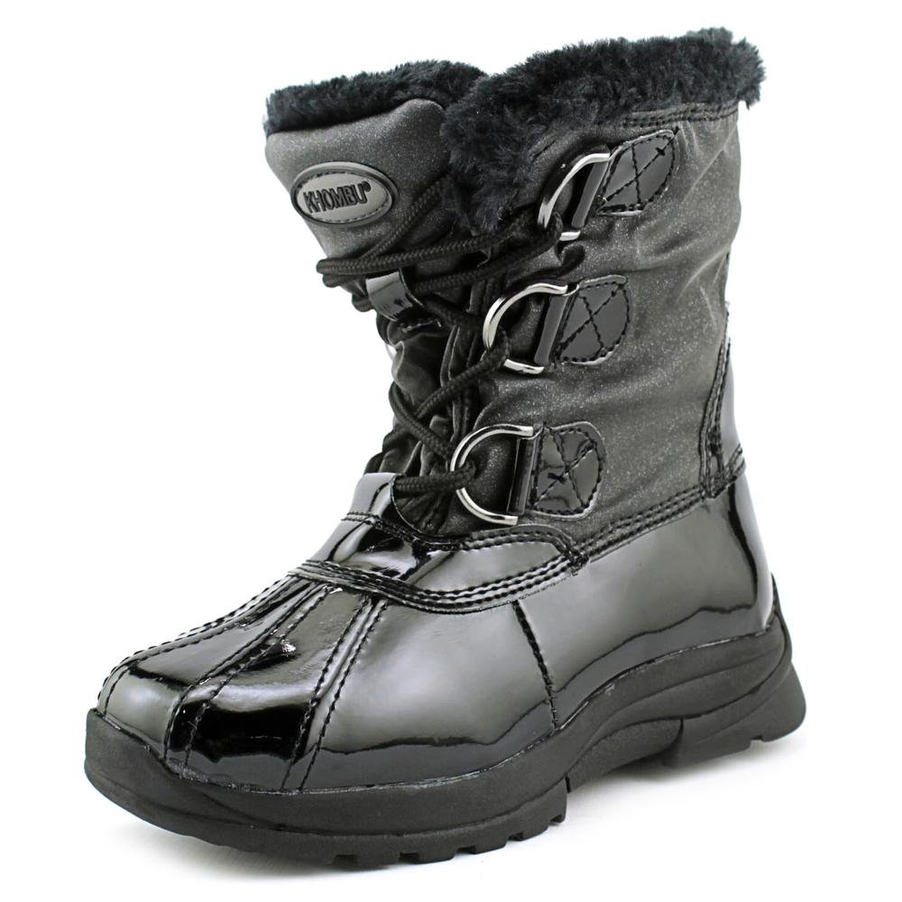 Khombu Lil Layla Waterproof Winter Snow Boots for Kids - Warm Insulated Non-Slip Outdoor Boots for Girls & Boys - Perfect for Snow Play, Hiking & Cold Weather Activities