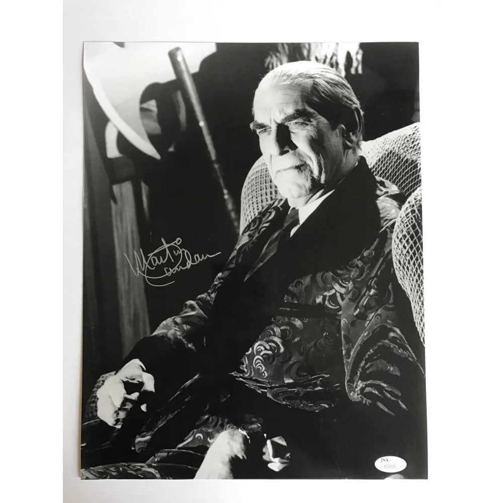 Martin Landau Autographed 11x14 Photo with JSA COA - Ed Wood Movie Memorabilia Signed by Johnny Depp Co-Star - Perfect for Film Collectors & Hollywood Memorabilia Displays
