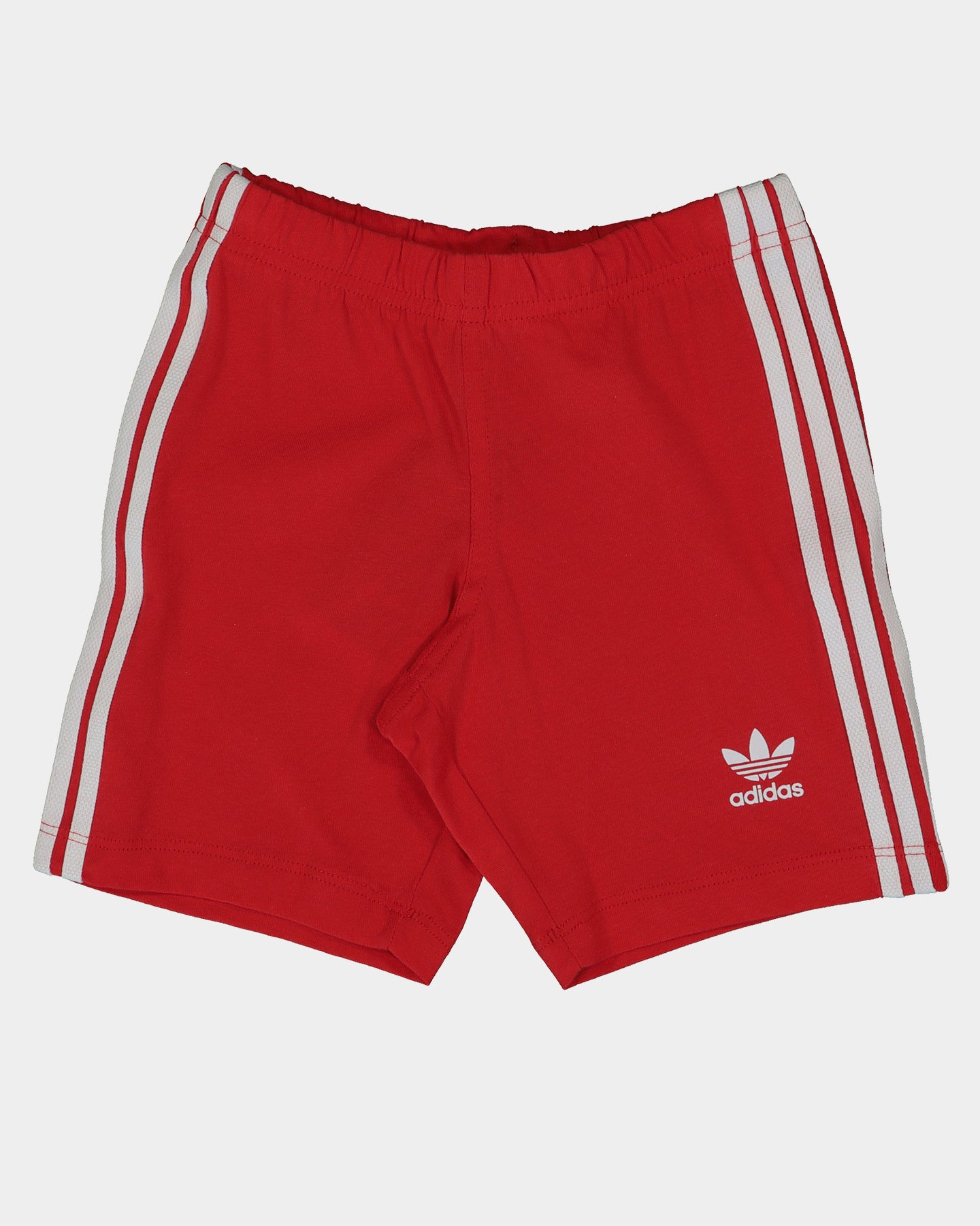 Adidas Kids Trefoil T-Shirt and Shorts Set - White/Red - Comfortable Athletic Outfit for Boys & Girls - Perfect for Sports, School & Casual Wear