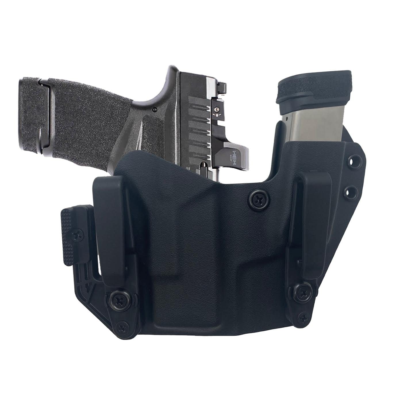 CWC Holsters for Glock 43 with RMR Cut - Gun & Magazine Combo IWB Holster | Mod Wing/Claw Attachment | Multiple Color Choices | Perfect for Concealed Carry & Range Training