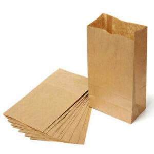 Eco-Friendly 6 lb Recycled Kraft Paper Lunch Bags - Pack of 500 Brown Sandwich & Party Bags | Bulk Disposable Food Containers for School, Picnics & Catering