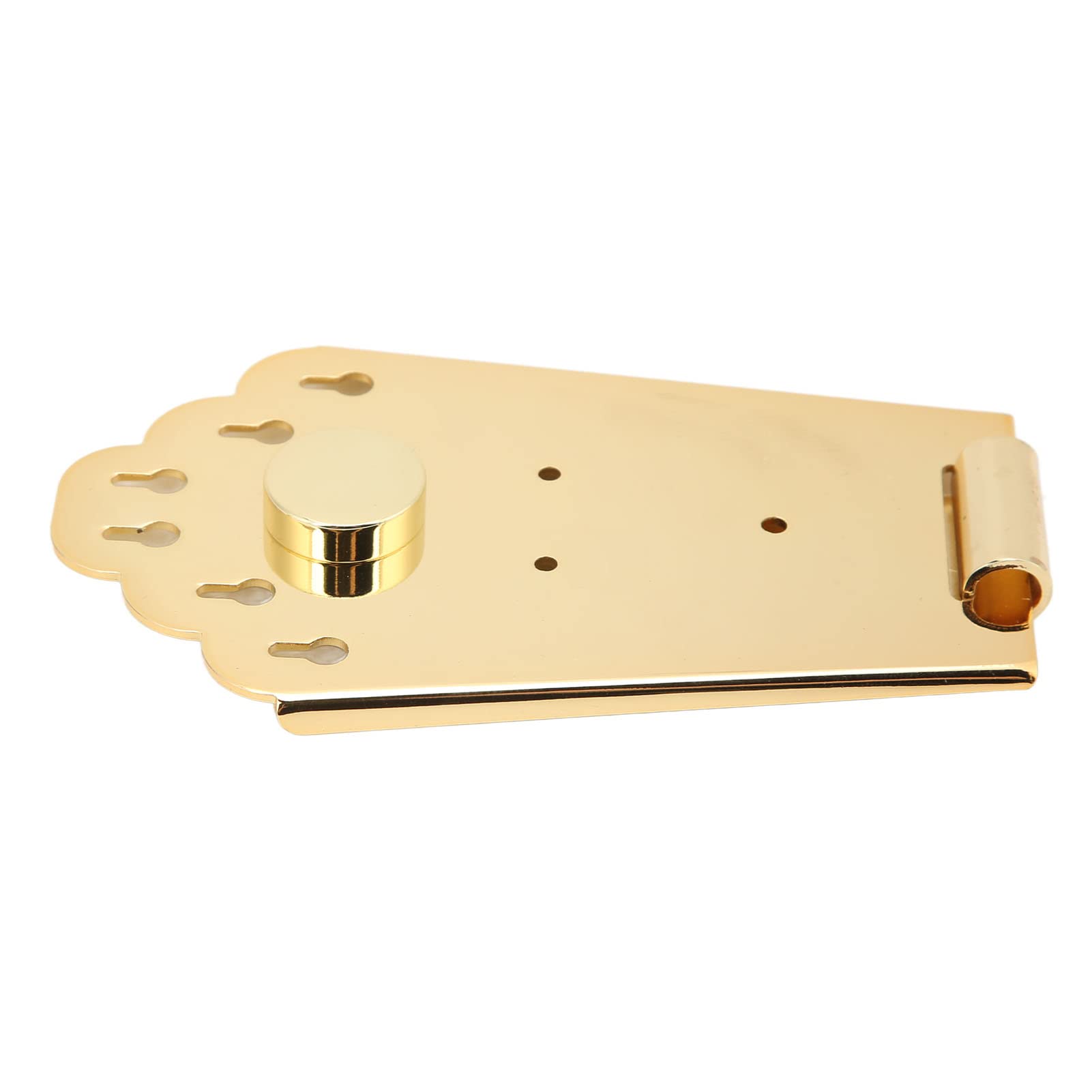 Premium Gold Fan-Shaped Guitar Bridge - High Reliability Replacement for Semi-Hollow Electric Guitars | Perfect for Jazz, Blues & Rock Performances