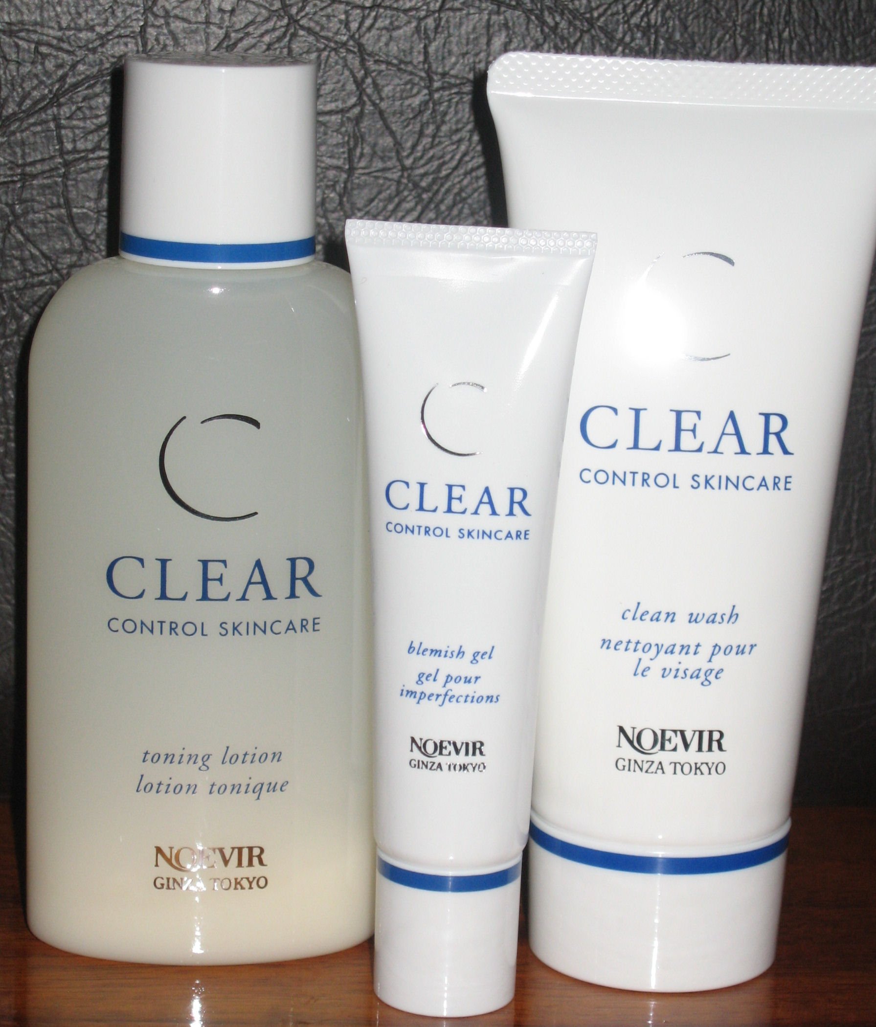 Clear Control Skincare Set for Acne Treatment - 3 Piece Full Size Kit for Oily & Blemish-Prone Skin | Daily Face Care Routine for Clear Complexion