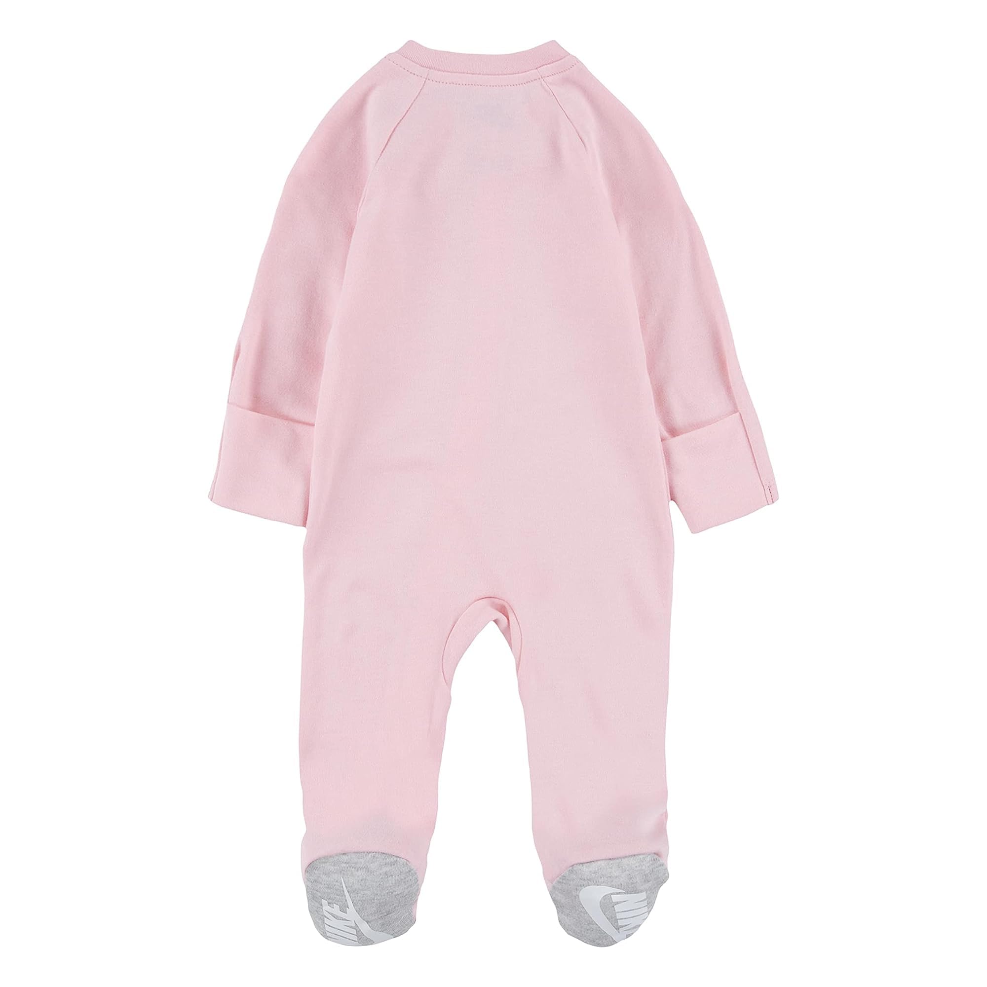 Nike Kids Baby Girl's Valentine's Day Footed Coveralls - Arctic Punch (0-3 Months) | Warm Infant Winter Outfit for Holiday Photos & Family Gatherings
