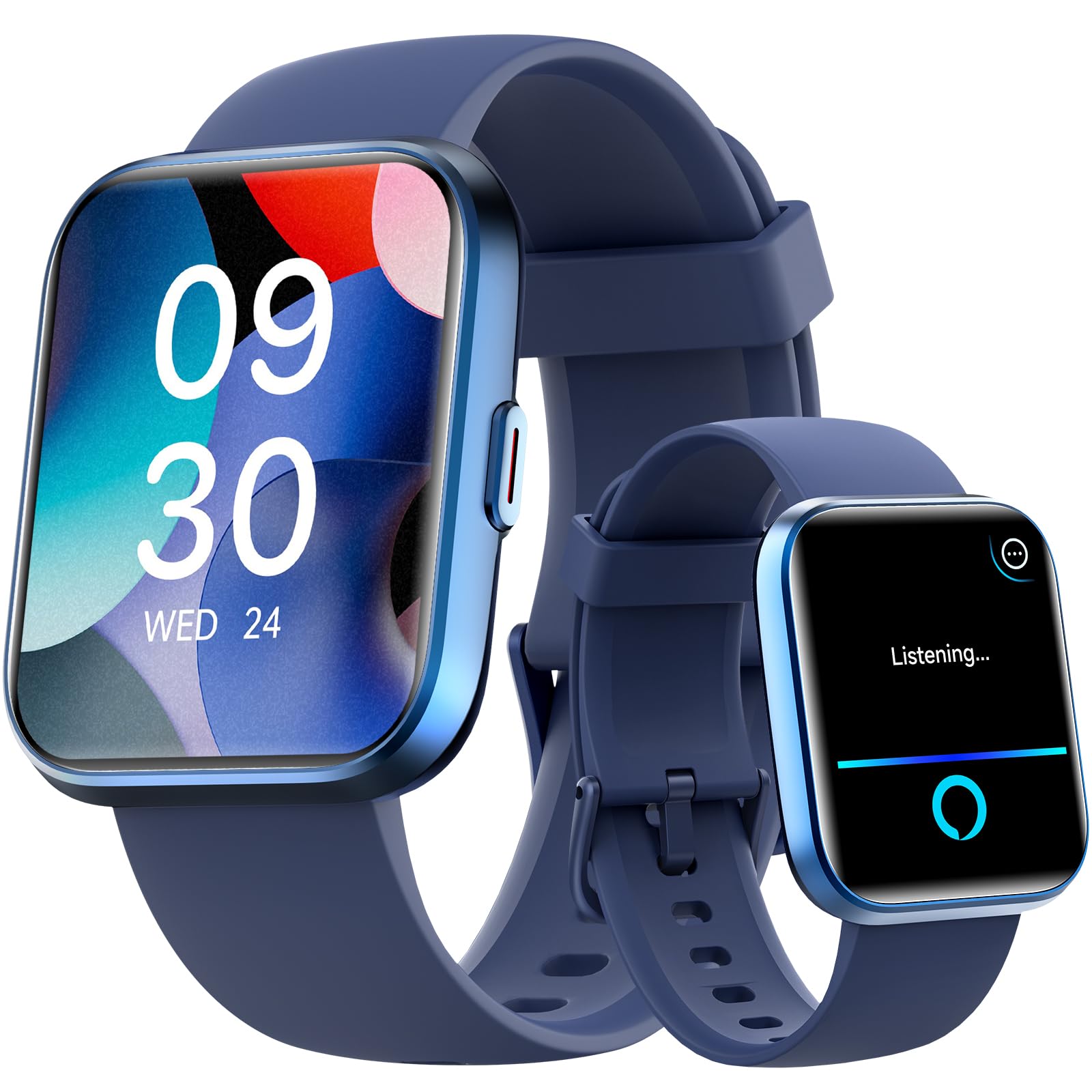 Fitpolo W208 Plus Smart Watch for Women - Fitness Tracker with Heart Rate Monitor, Sleep Tracking, Compatible with Android & iPhone (Dblue+Purple) - Perfect for Workouts, Running & Daily Activity Tracking