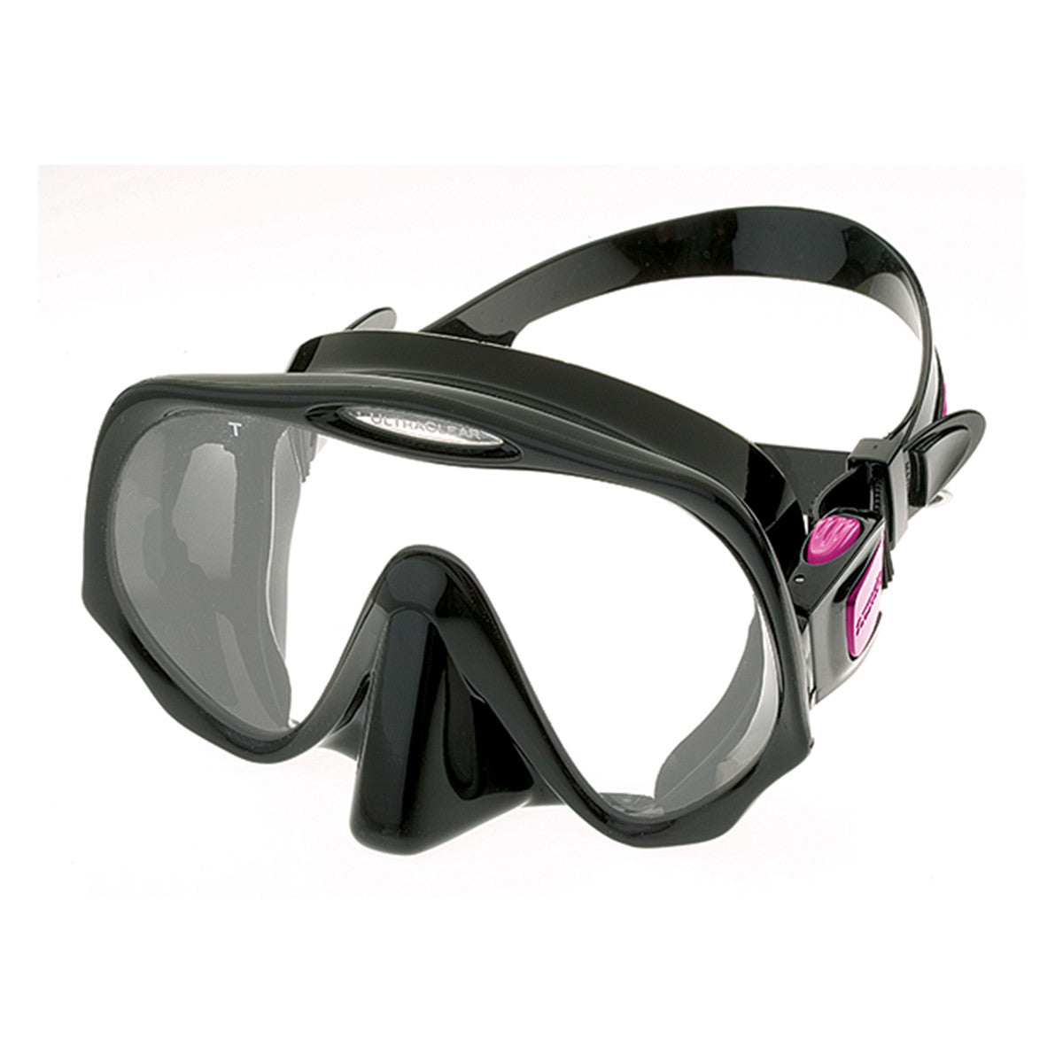 Atomic Aquatics Frameless Single Lens Scuba Diving Mask - Clear Silicone Skirt, Anti-Fog Scuba Gear for Snorkeling & Freediving - Perfect for Underwater Exploration & Marine Life Observation