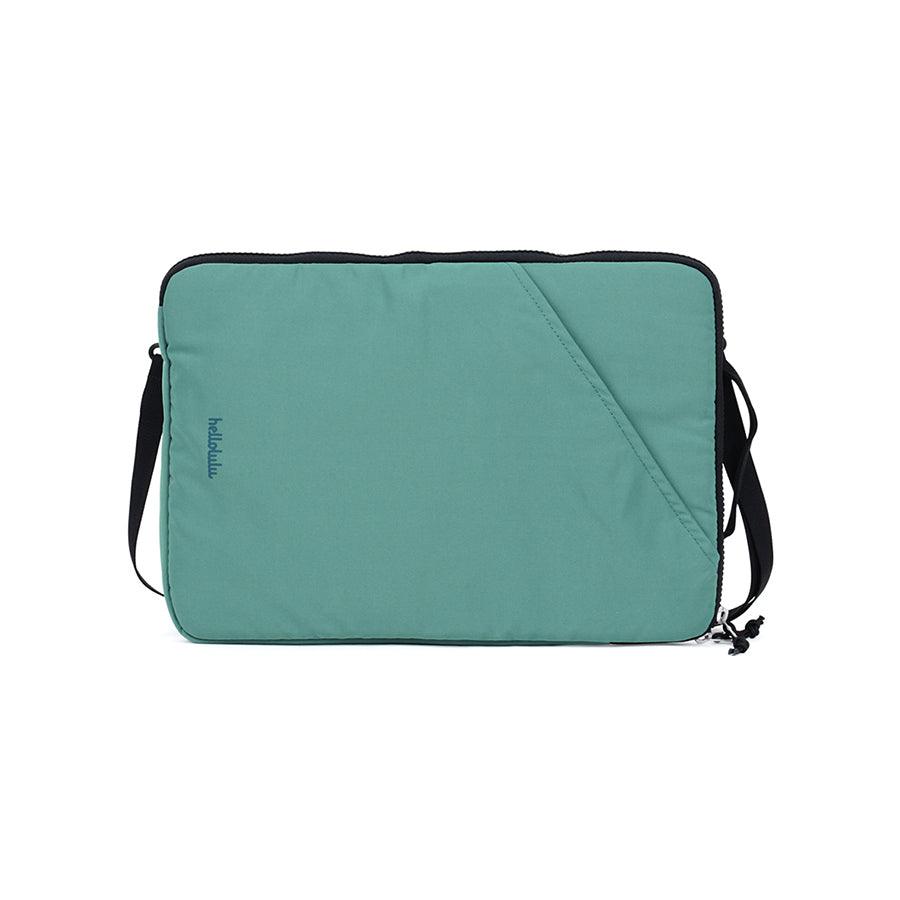 HELLOLULU Erle 3-Way Sleeve Case for iPhone 14 - Crystal Teal Protective Cover with Stand Function | Perfect for Work, Travel & Everyday Use