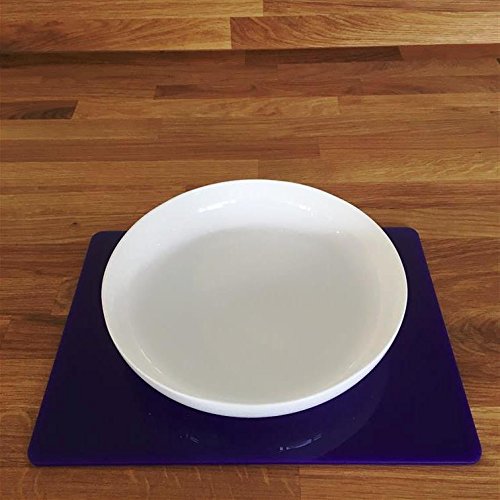 Premium Purple Rectangular Placemats Set of 6 - Large Size Waterproof Table Mats for Dining, Kitchen, Party & Home Decor - Elegant Place Settings for Everyday Use & Special Occasions