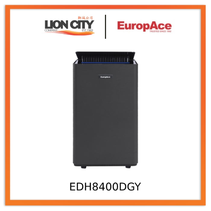 EuropAce EDH8400DGY 40L 5-in-1 Smart Dehumidifier with DC Technology - Perfect for Basements, Bedrooms & Small Spaces