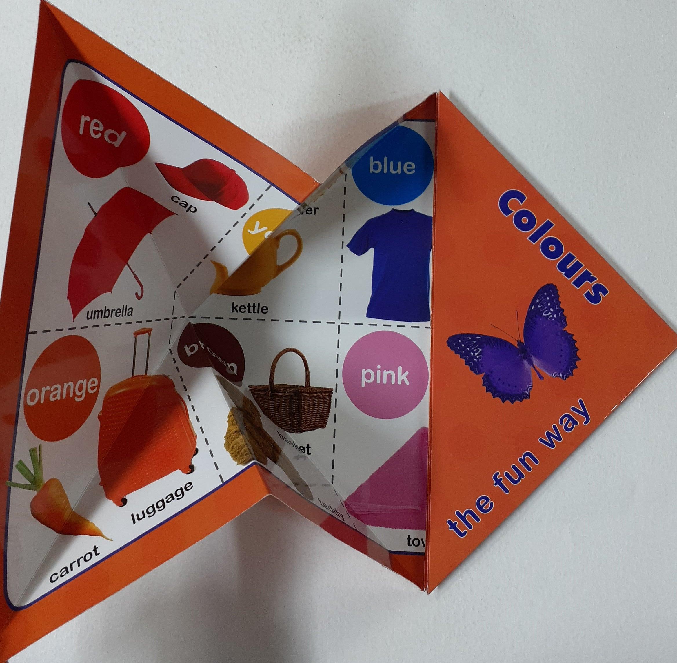 Colors Fold Out Book - Fun Learning Activity for Kids | Interactive Educational Toy for Toddlers & Preschoolers | Perfect for Home & Classroom Use